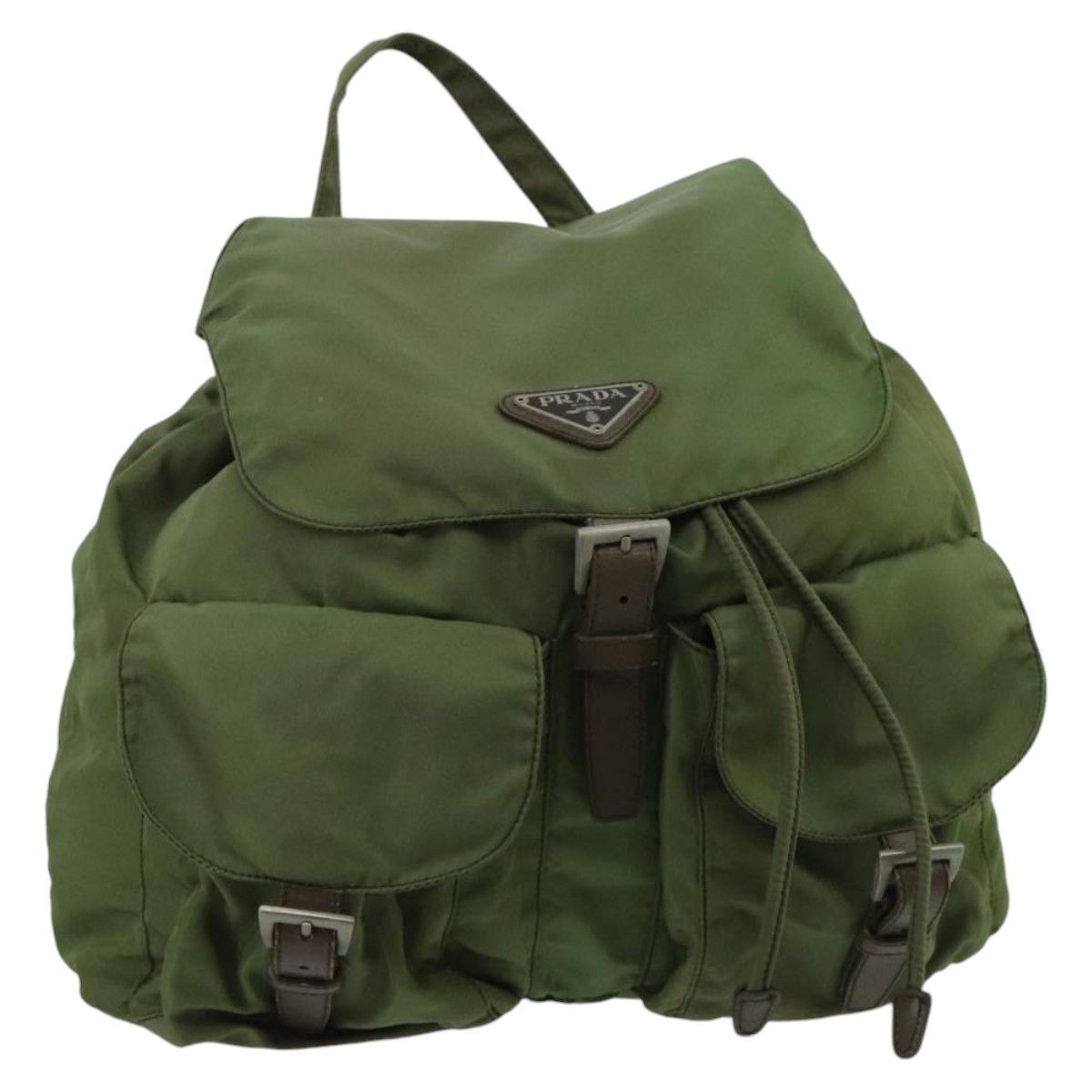 Prada Re-Nylon Khaki Synthetic Backpack Bag (Pre-Owned) Size ONE SIZE - 1 Thumbnail
