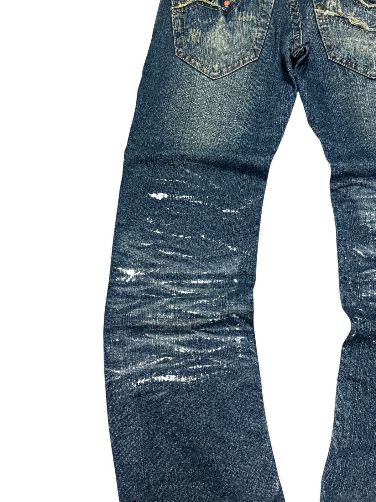 Hysteric Glamour BS RAW Distressed White Paint Splash Studded Washed De Size US 32 / EU 48 - 14 Thumbnail