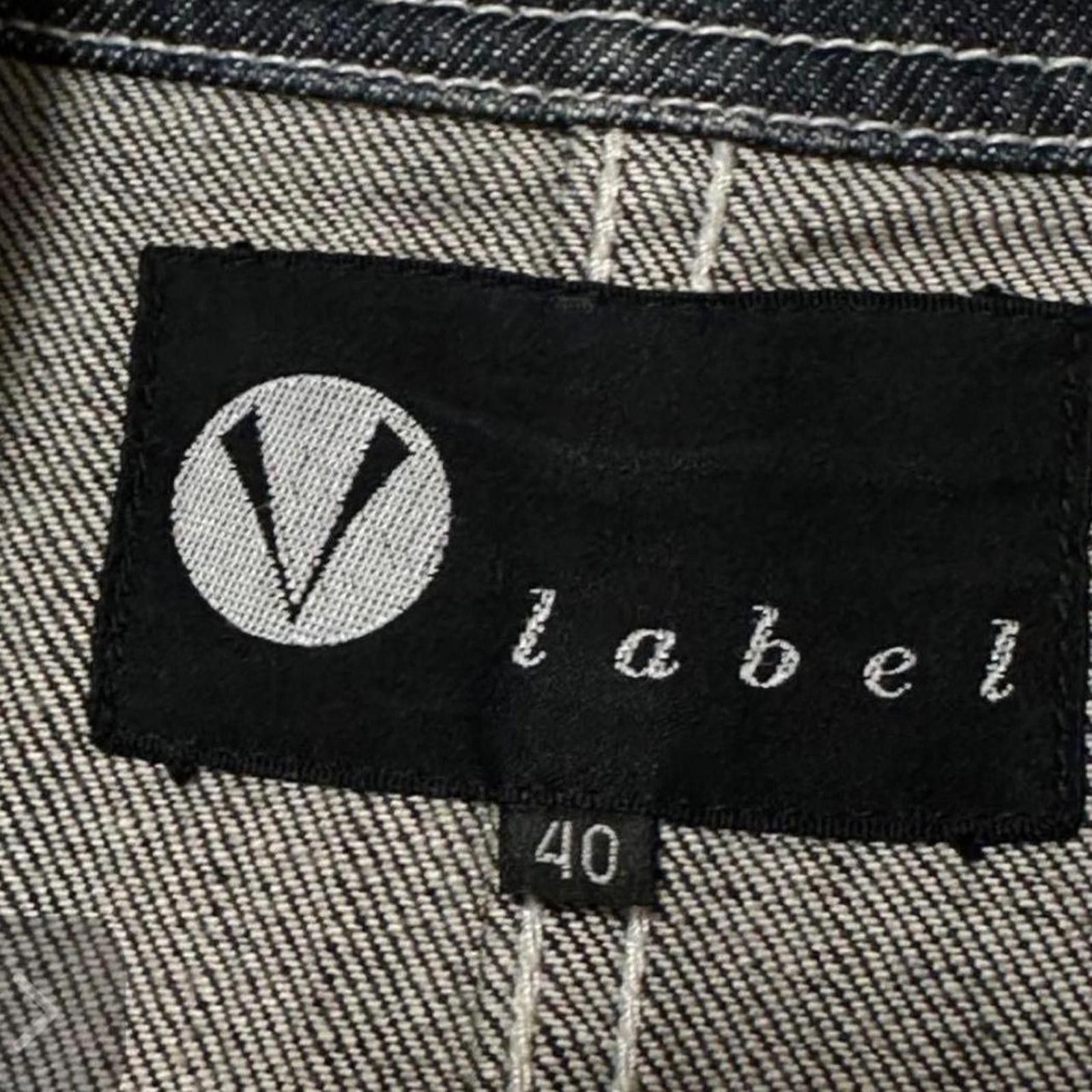 Other Stand collar rare v rhinestone logo denim jacket Size XS / US 0-2 / IT 36-38 - 5 Thumbnail