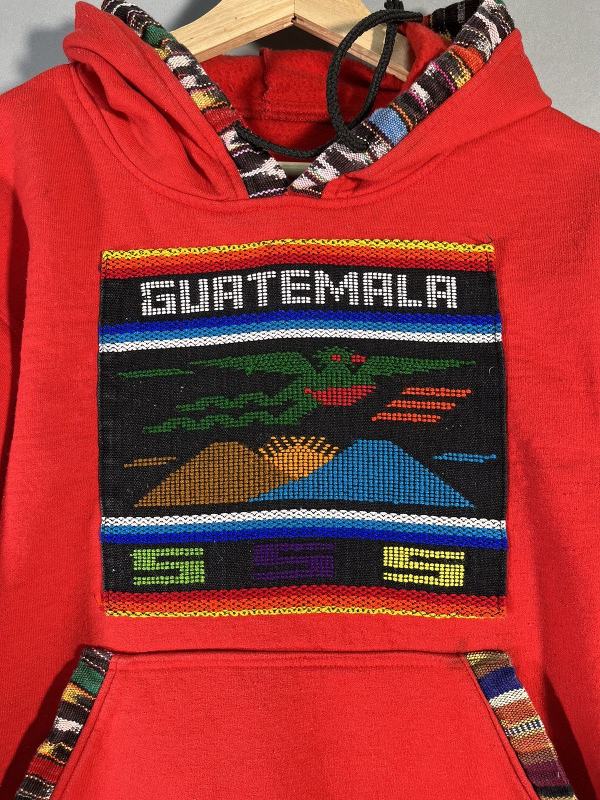 Mexicana × Vintage × sss Red Guatemala Hoodie Size US XS / EU 42 / 0 - 2 Thumbnail
