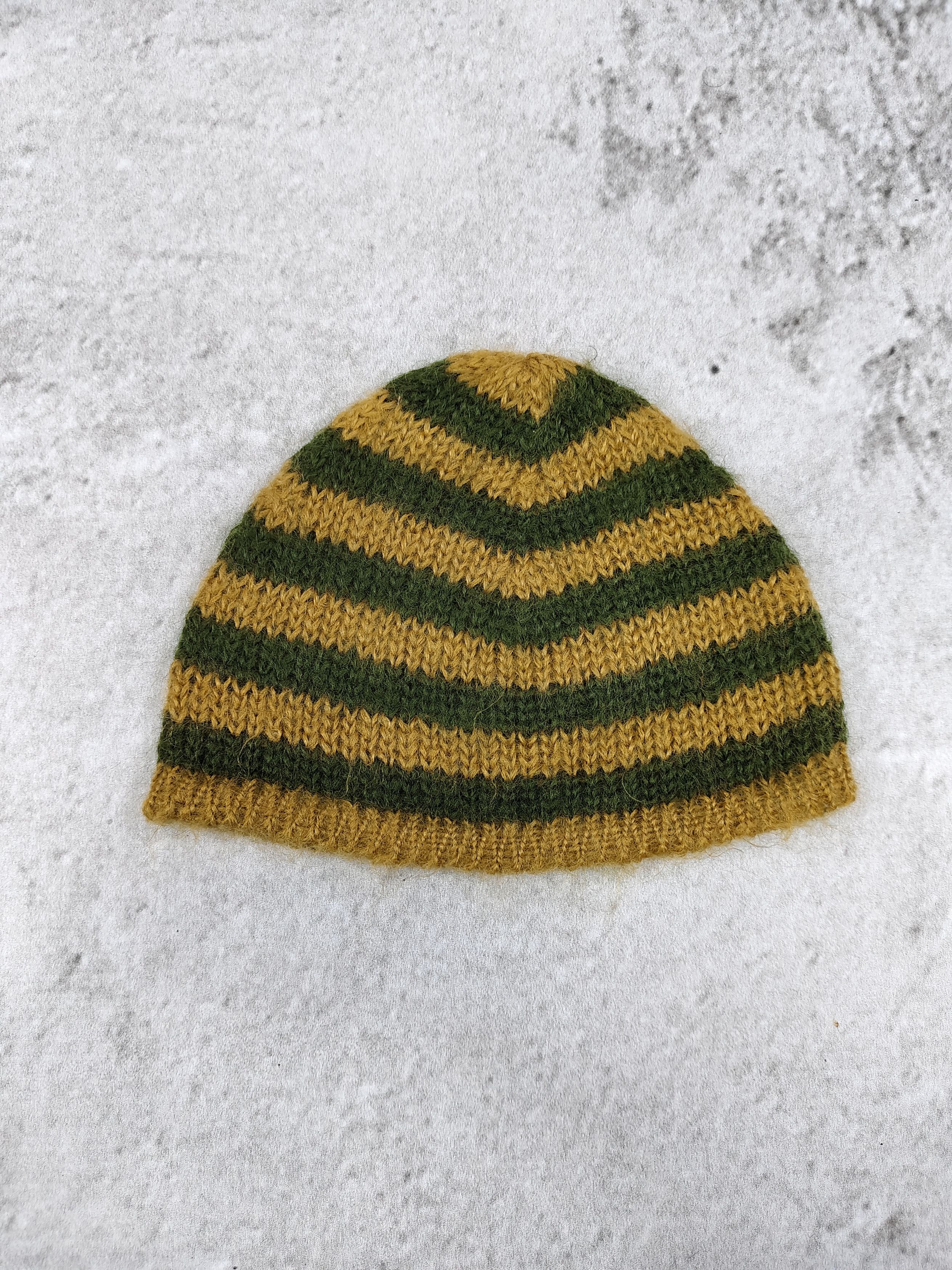 Vintage 1990s Heritage- Artisan Made Archive Wool Knit Beanie Hat Size ONE SIZE - 5 Thumbnail