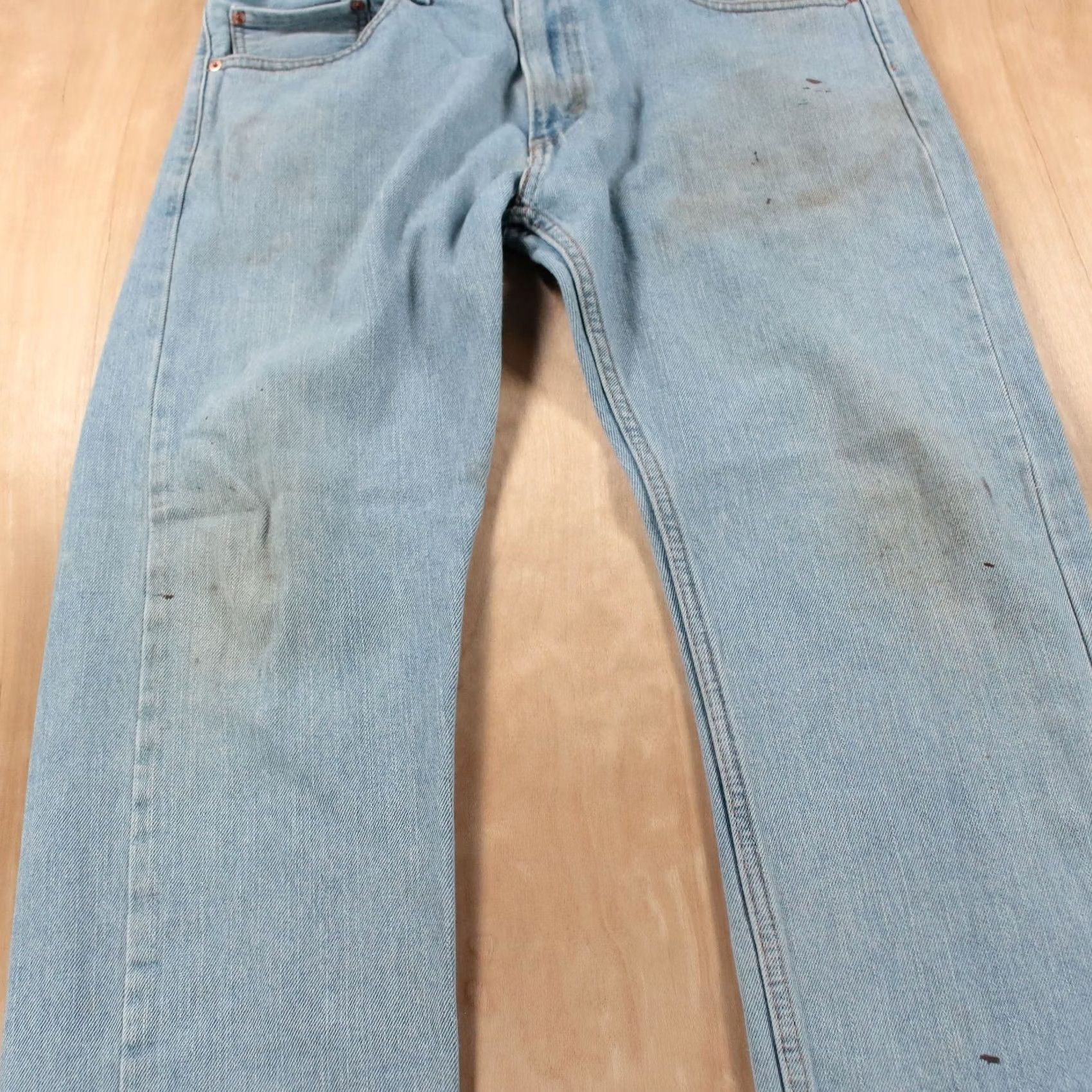 Levi's LEVI'S 505 jeans light wash denim 34x29 skater 90s 00s Mens Size US 34 / EU 50 - 5 Thumbnail