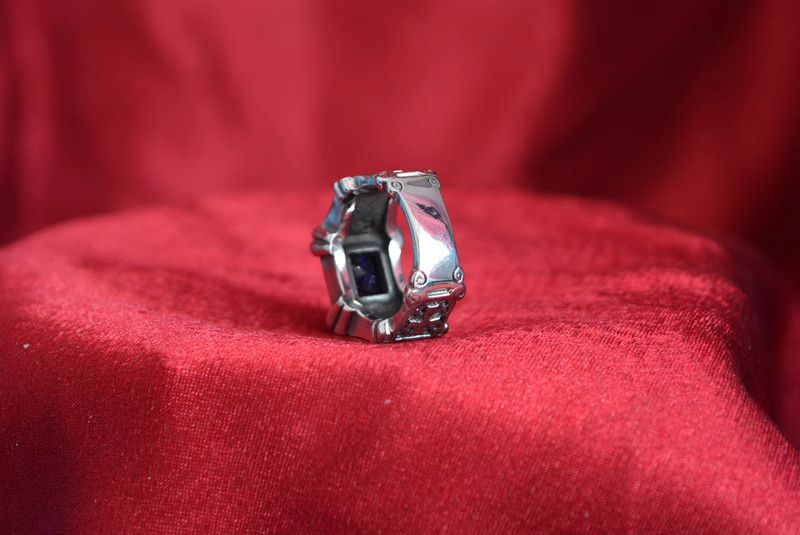 Jewelry Stone Trend Jewelry Rings Open Size Chrome Ring (Size 7-13) Size ONE SIZE - 4 Thumbnail