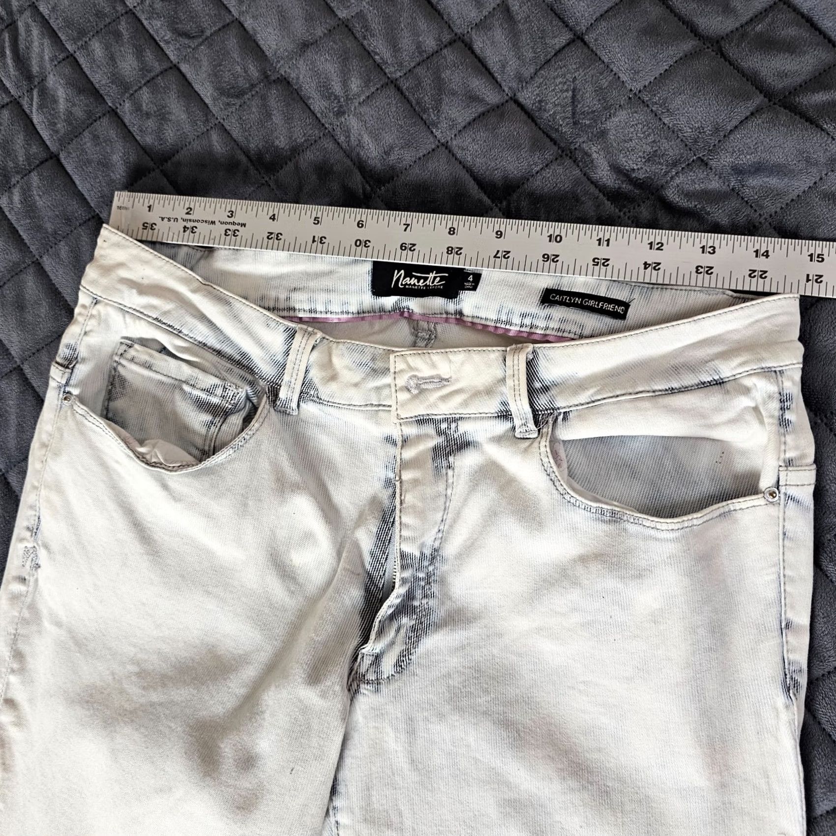 Nanette Lepore Nanette Lepore Jeans Womens Ankle Skinny Size 4 Caitlyn Light Wash Denim 28in Inseam Regular Rise 5-Pocket Stretch Blue Pants Size 27" / US 4 / IT 40 - 5 Thumbnail