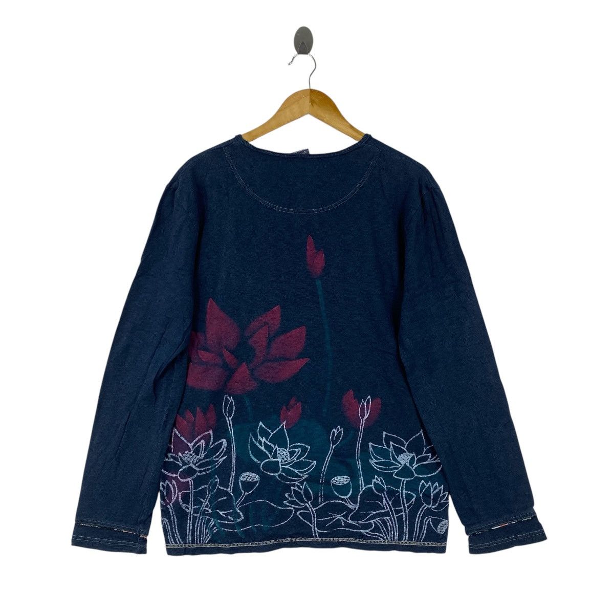 Japanese Brand Spiff Japan Lotus Indigo Long Sleeve Shirt L Vintage Style Size US L / EU 52-54 / 3 - 2 Thumbnail