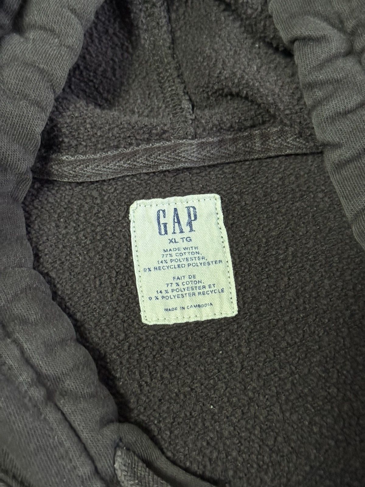 Gap GAP Brown Hoodie Big Logo Mens XL Size Baggy Size US XL / EU 56 / 4 - 5 Thumbnail