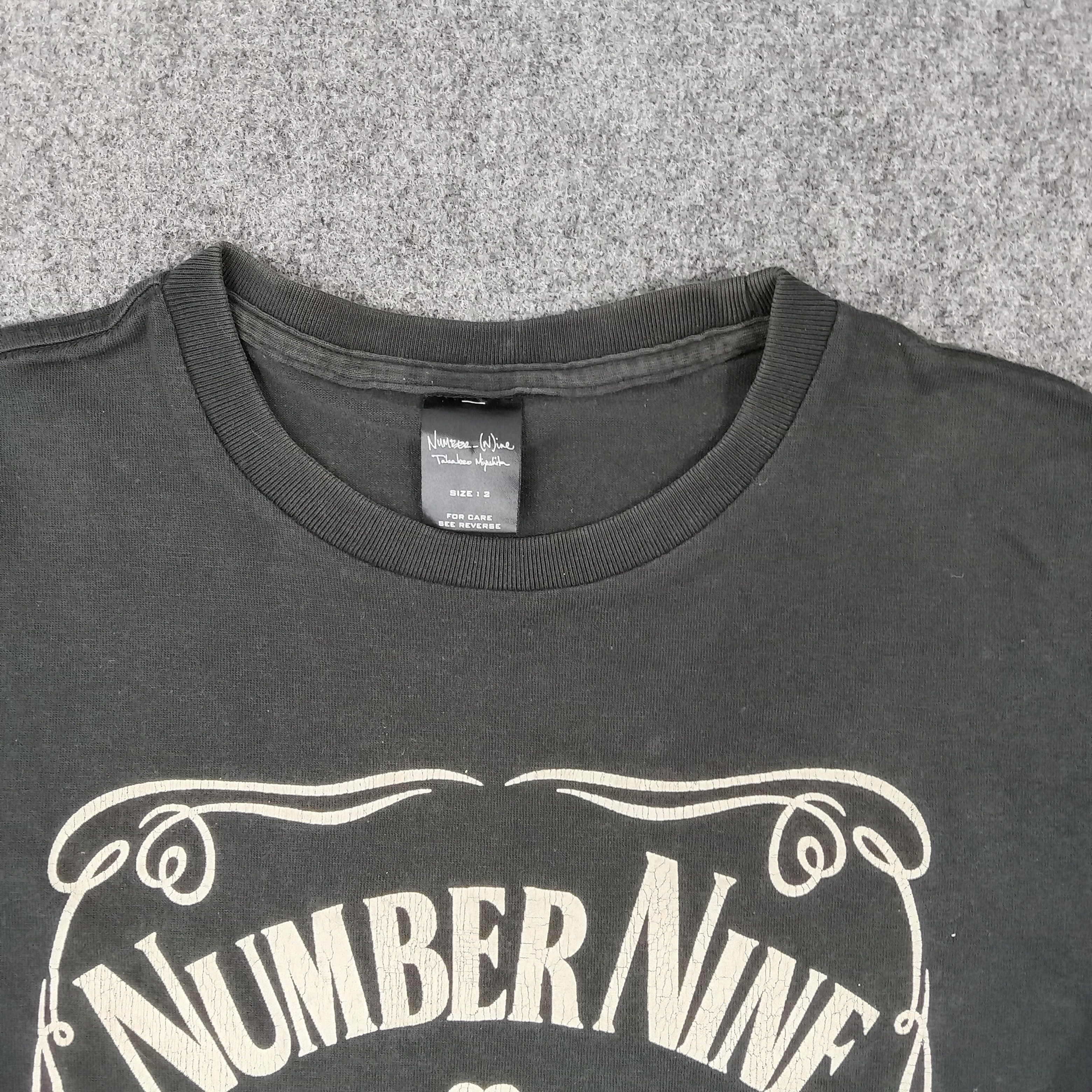 Number (N)ine × Takahiromiyashita The Soloist. × Vintage Number Nine Japanese Brand Parody Jack Daniels Tshirt Size US S / EU 44-46 / 1 - 2 Thumbnail