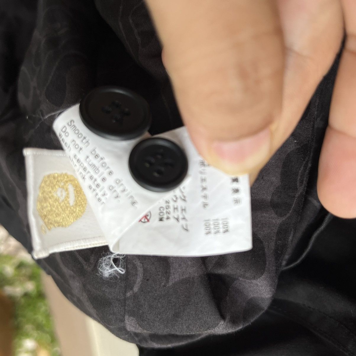 Bape A BATHING APE zipper jacket black Size US M / EU 48-50 / 2 - 6 Thumbnail