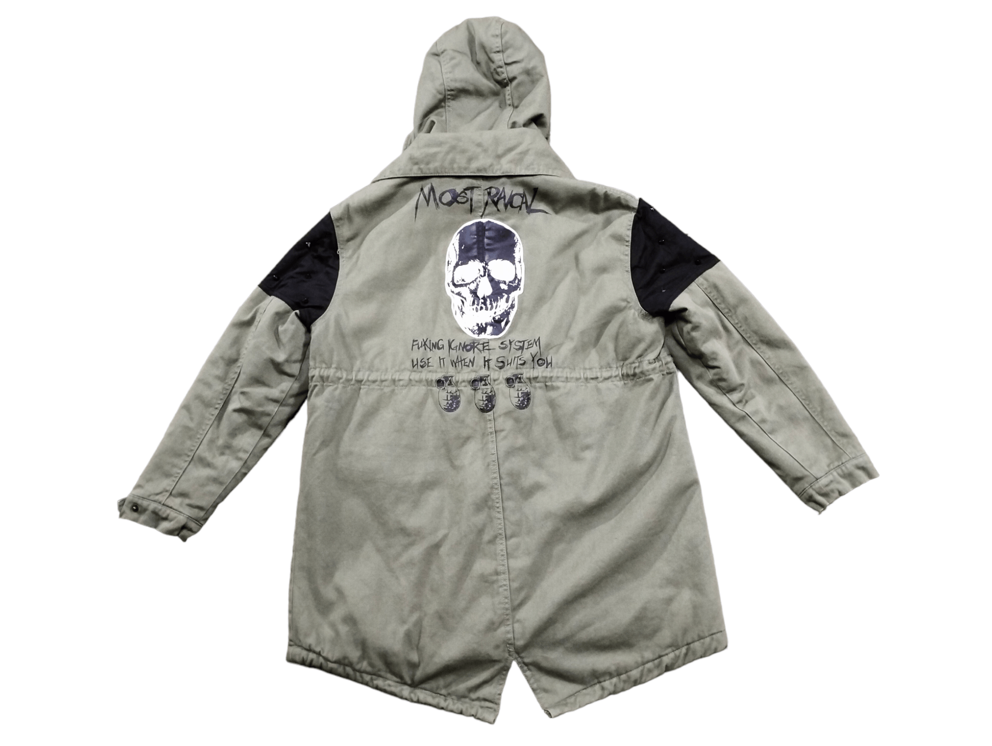 If Six Was Nine Army Most Rancal Fishtail Parka Skull Print Seditionaries Size US M / EU 48-50 / 2 - 1 Thumbnail