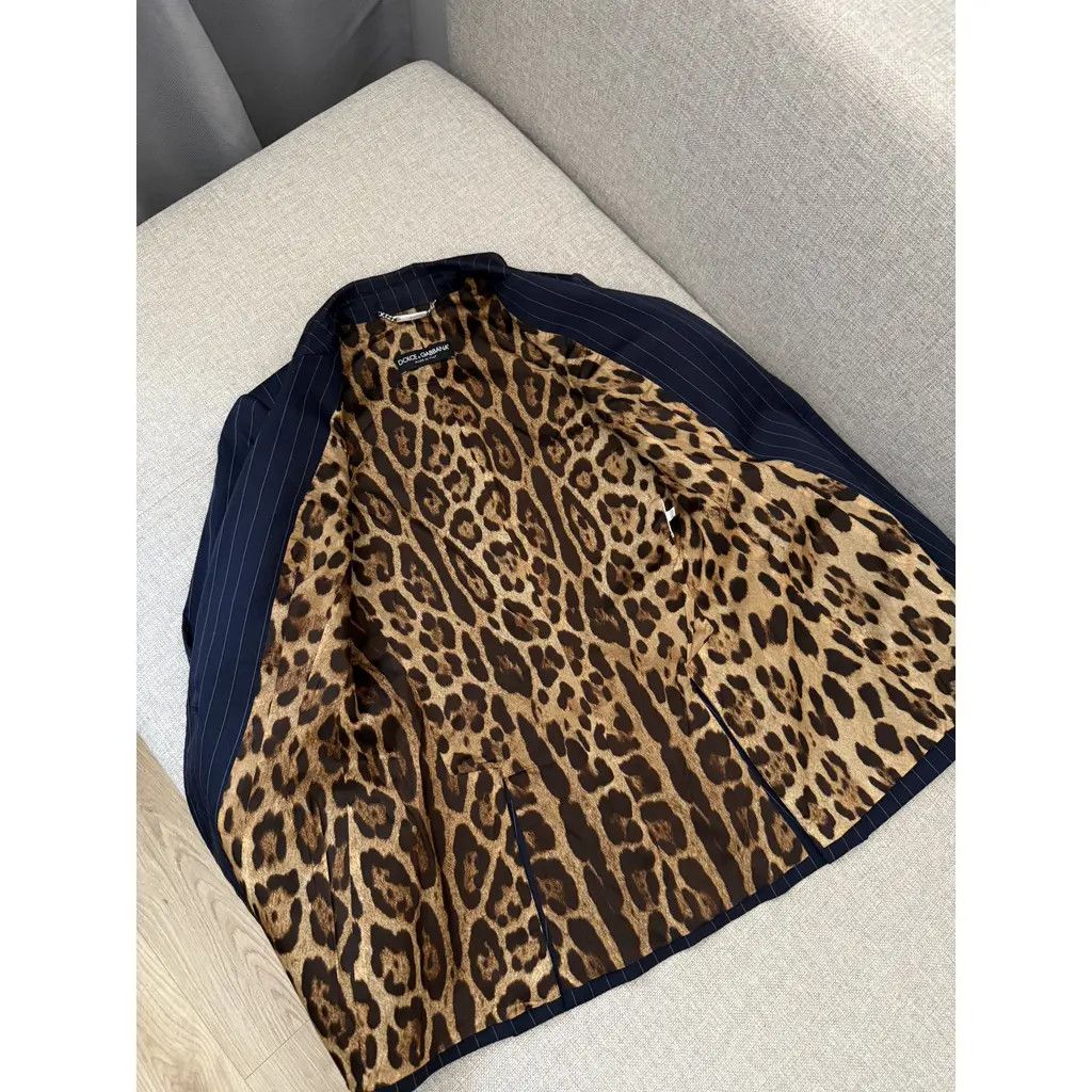 Dolce & Gabbana Dolce & Gabbana Vintage Navy Pinstripe Blazer Size IT40 Size S / US 4 / IT 40 - 6 Thumbnail