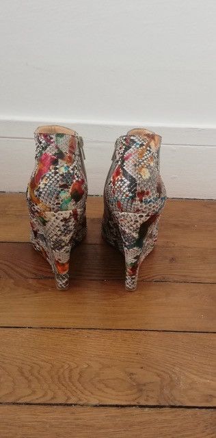 Christian Louboutin Louboutin multicolor Python booties Size US 9 / IT 39 - 2 Thumbnail