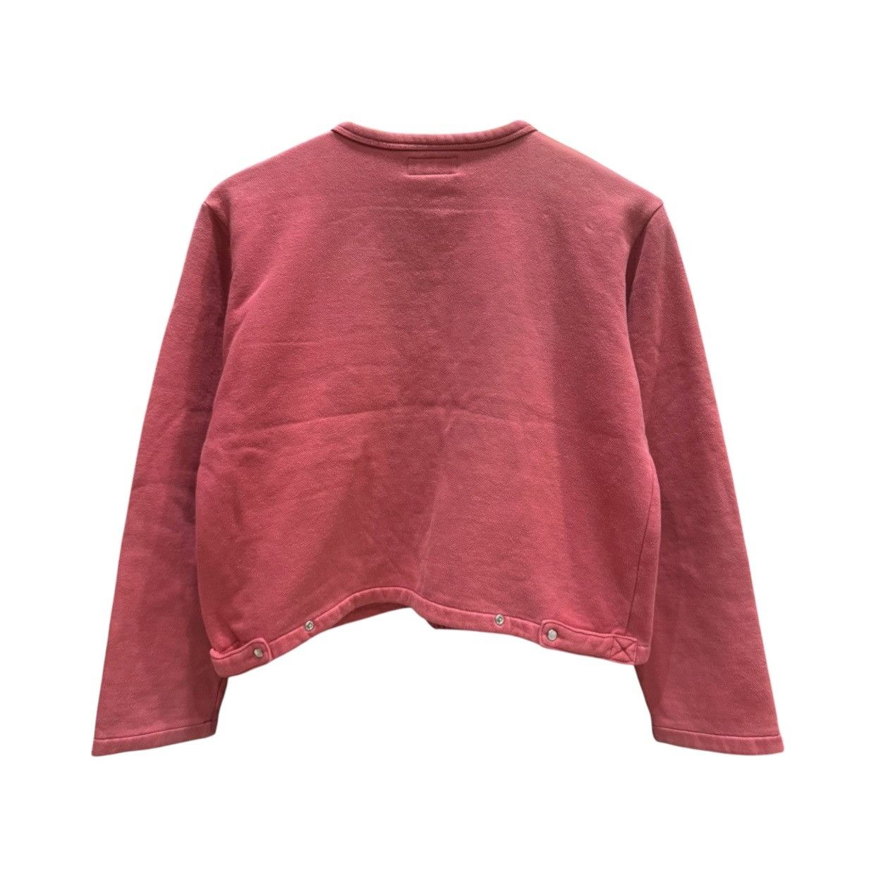 agnes b. Vintage Agnes B Paris Cotton Fleece Snap Button Cardigan Size XS / US 0-2 / IT 36-38 - 2 Thumbnail