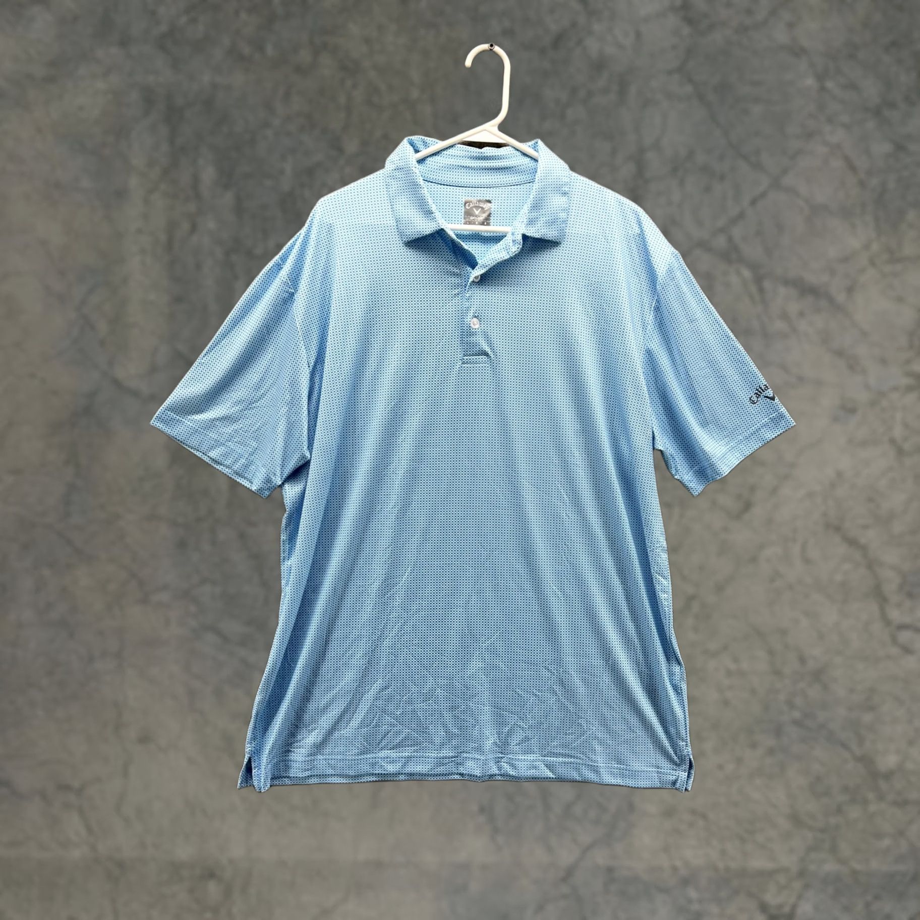Callaway Callaway Polo Shirt Mens L Blue Gingham Opti-Dri Stretch Golf Performance Shirt Size US L / EU 52-54 / 3 - 1 Thumbnail