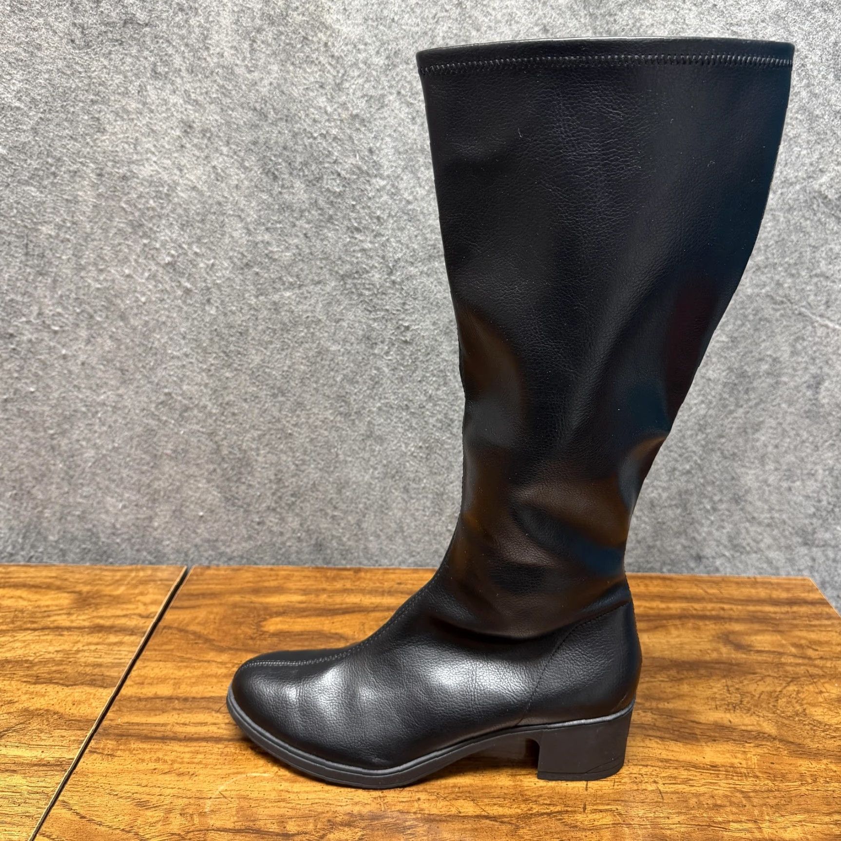 Vintage Cliffs Humber Riding Boots Womens 11M Black Knee High Zip Fall Winter Boots Size US 11 / IT 41 - 3 Thumbnail
