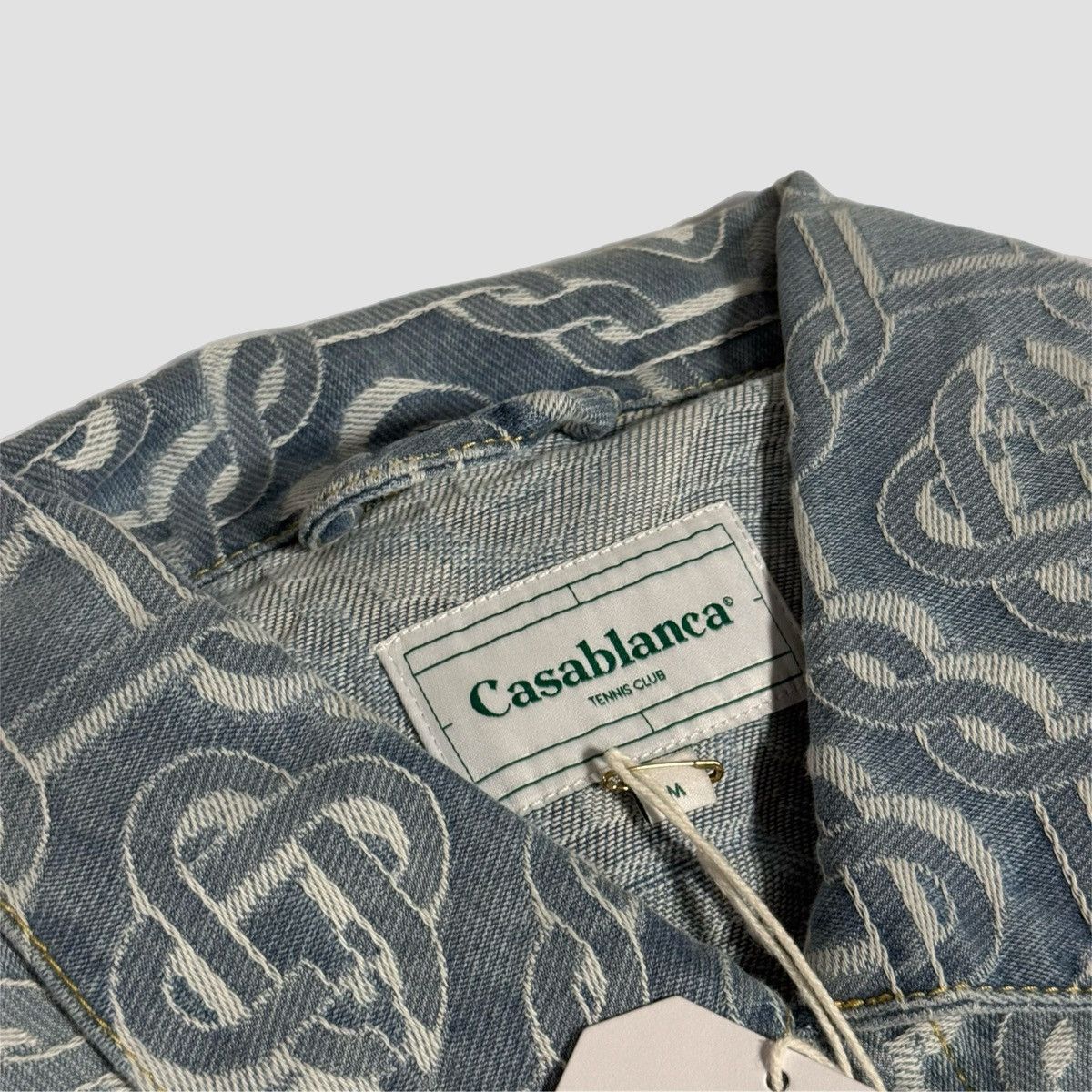 Casablanca Casablanca Bleached Denim Jacket Monogram Size US M / EU 48-50 / 2 - 11 Thumbnail