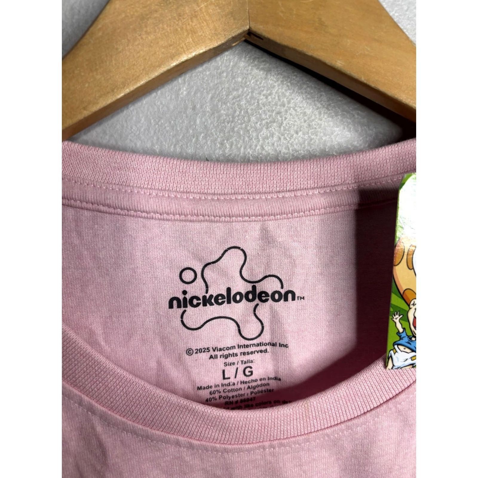 Nickelodeon Nickelodeon Shirt Mens Large Pink Nicktoons Graphic Rugrats Hey Arnold Cartoon Size US L / EU 52-54 / 3 - 4 Thumbnail
