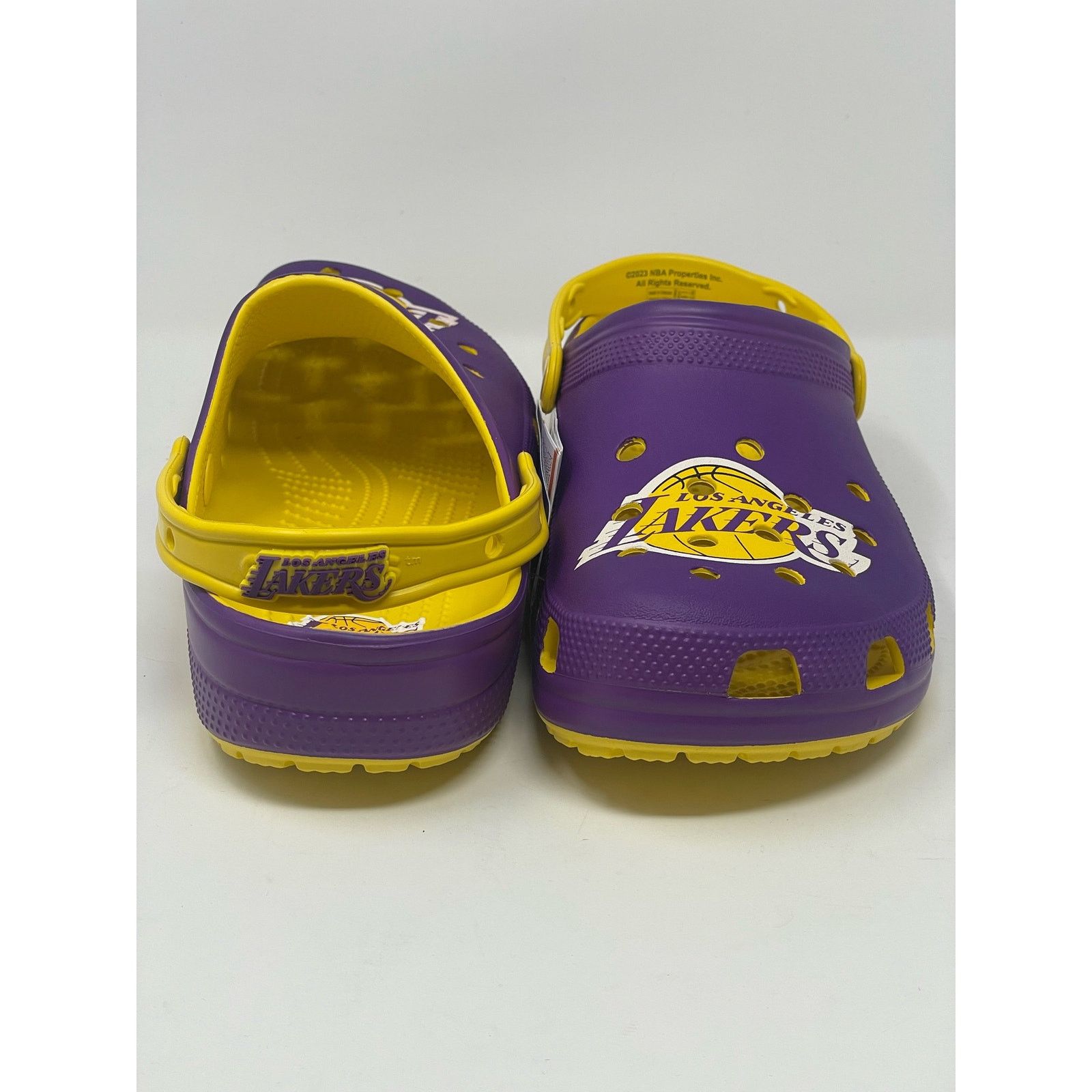 Crocs CROCS NBA Los Angeles Lakers Classic Clogs NEW Men’s Size 10 Size US 10 / EU 43 - 2 Thumbnail