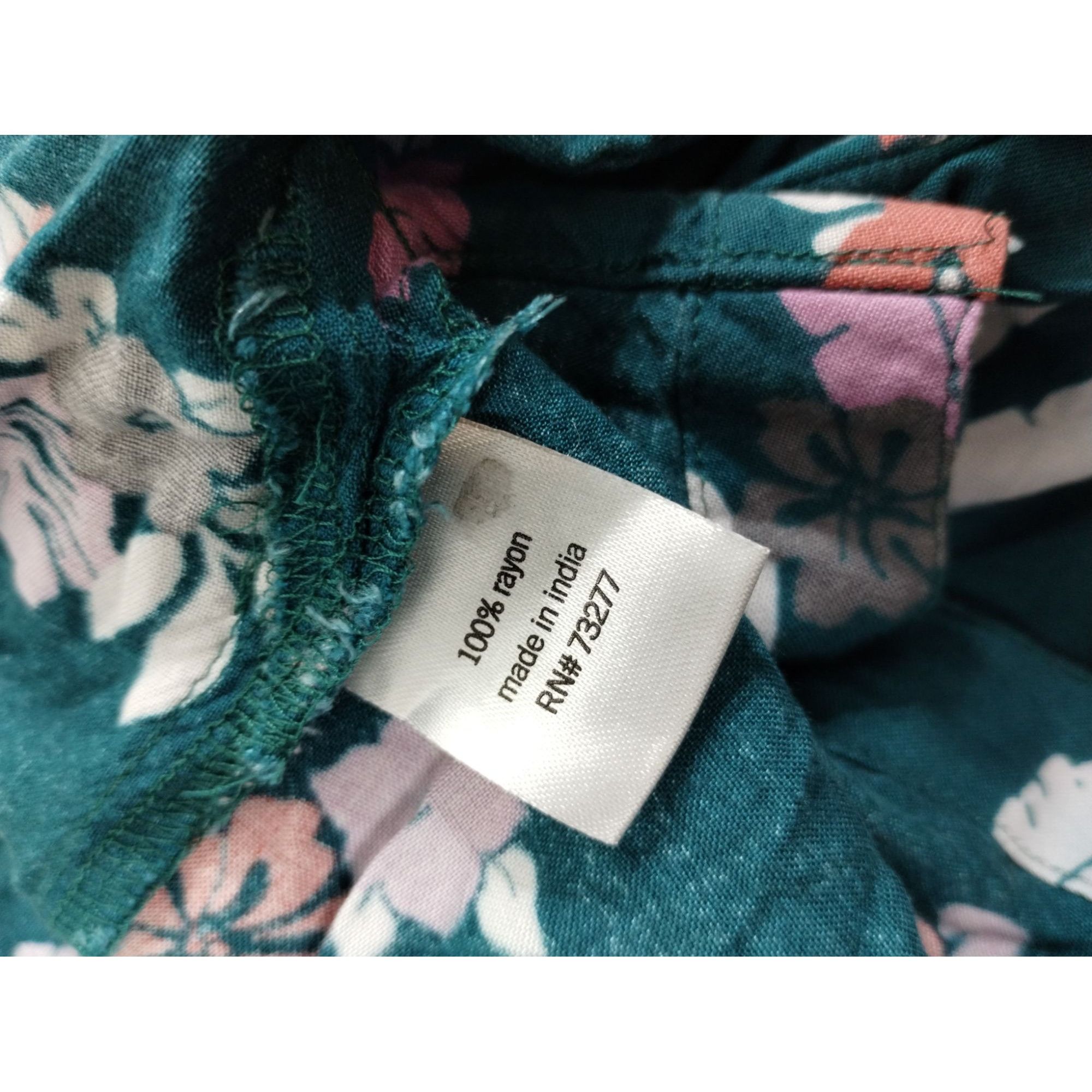 Other Evri Womens 3X Plus Size Floral Print Blue Rayon Sleeveless Size 3XL / US 20-22 - 5 Thumbnail