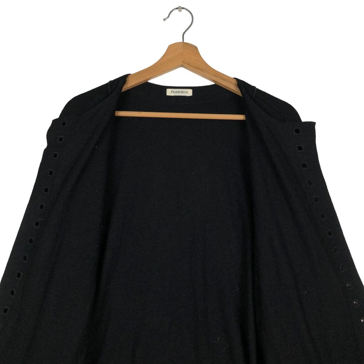 Issey Miyake 🔥VINTAGE ISSEY MIYAKE PLANTATION BLOUSE RICH BLACK Size M / US 6-8 / IT 42-44 - 16 Thumbnail
