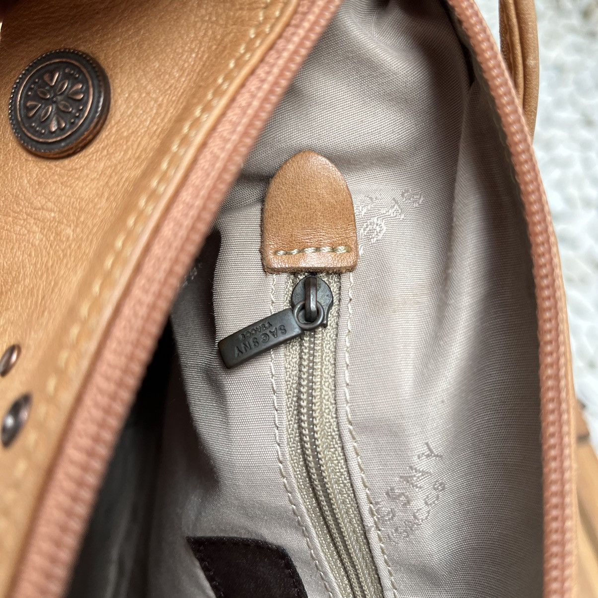 Leather × Y's × Yohji Yamamoto Leather Bag Yohji Yamamoto SACSNY Y'Saccs Vintage Hand Bags Size ONE SIZE - 9 Thumbnail