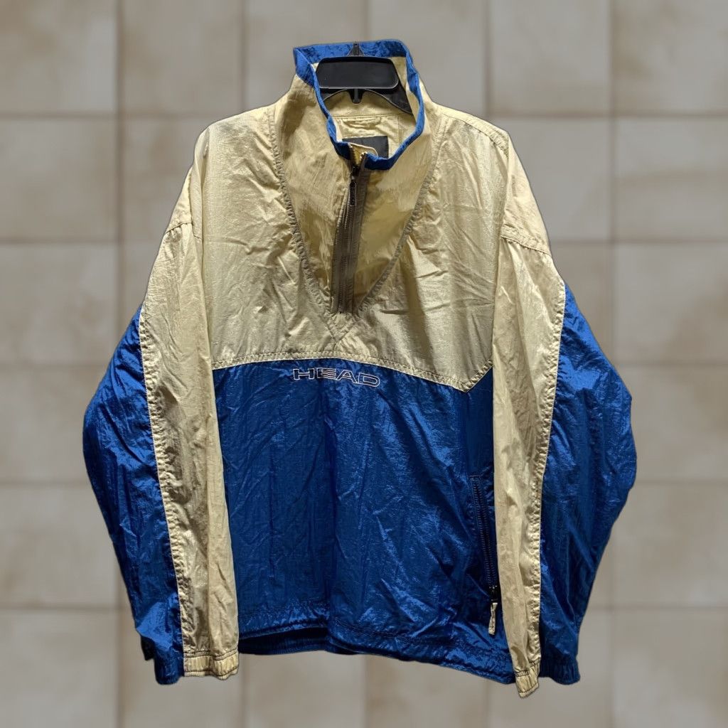 Vintage VINTAGE HEAD Jacket XL Blue Windbreaker Mens Size US XL / EU 56 / 4 - 1 Thumbnail