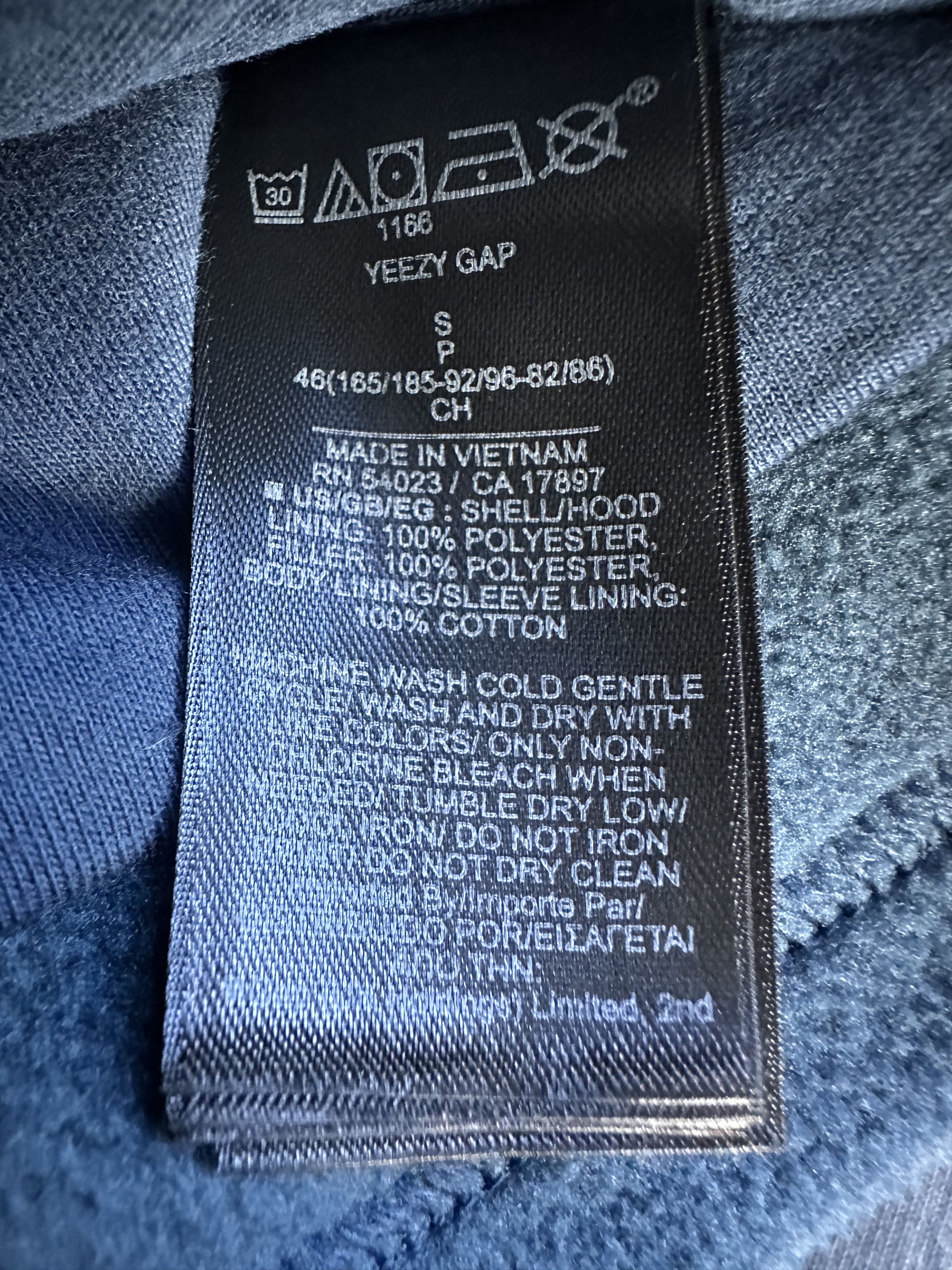 Gap × Kanye West × Yeezy YEEZY GAP 32 POLAR FLEECE DARK BLU Size US S / EU 44-46 / 1 - 4 Thumbnail