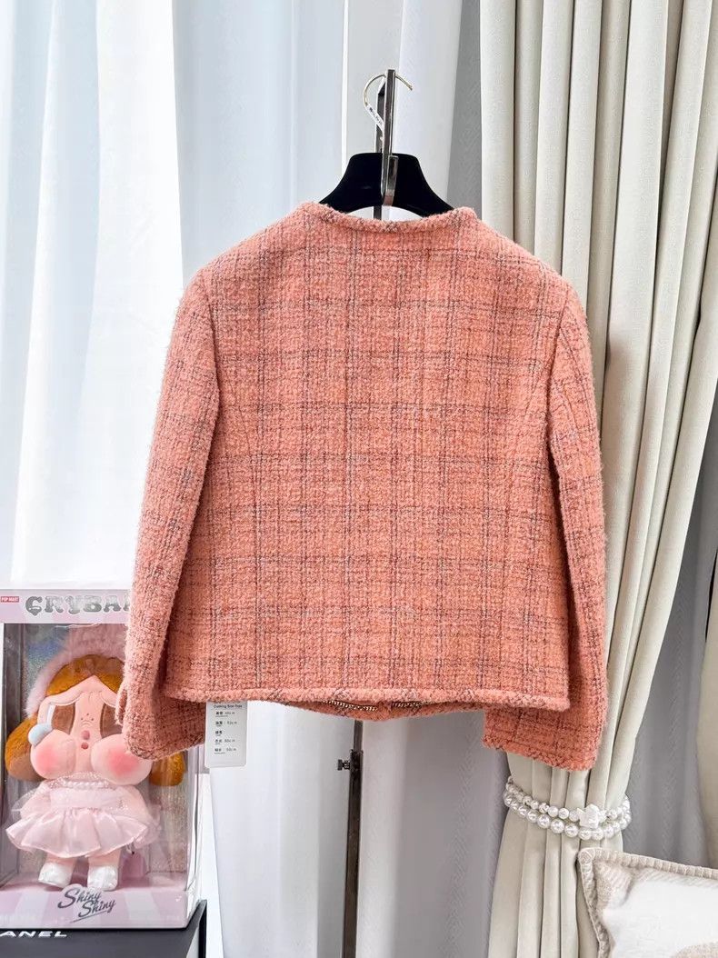 Chanel Chanel Plaid wool alpaca plaid soft tweed long-sleeved jac Size XS / US 0-2 / IT 36-38 - 3 Thumbnail