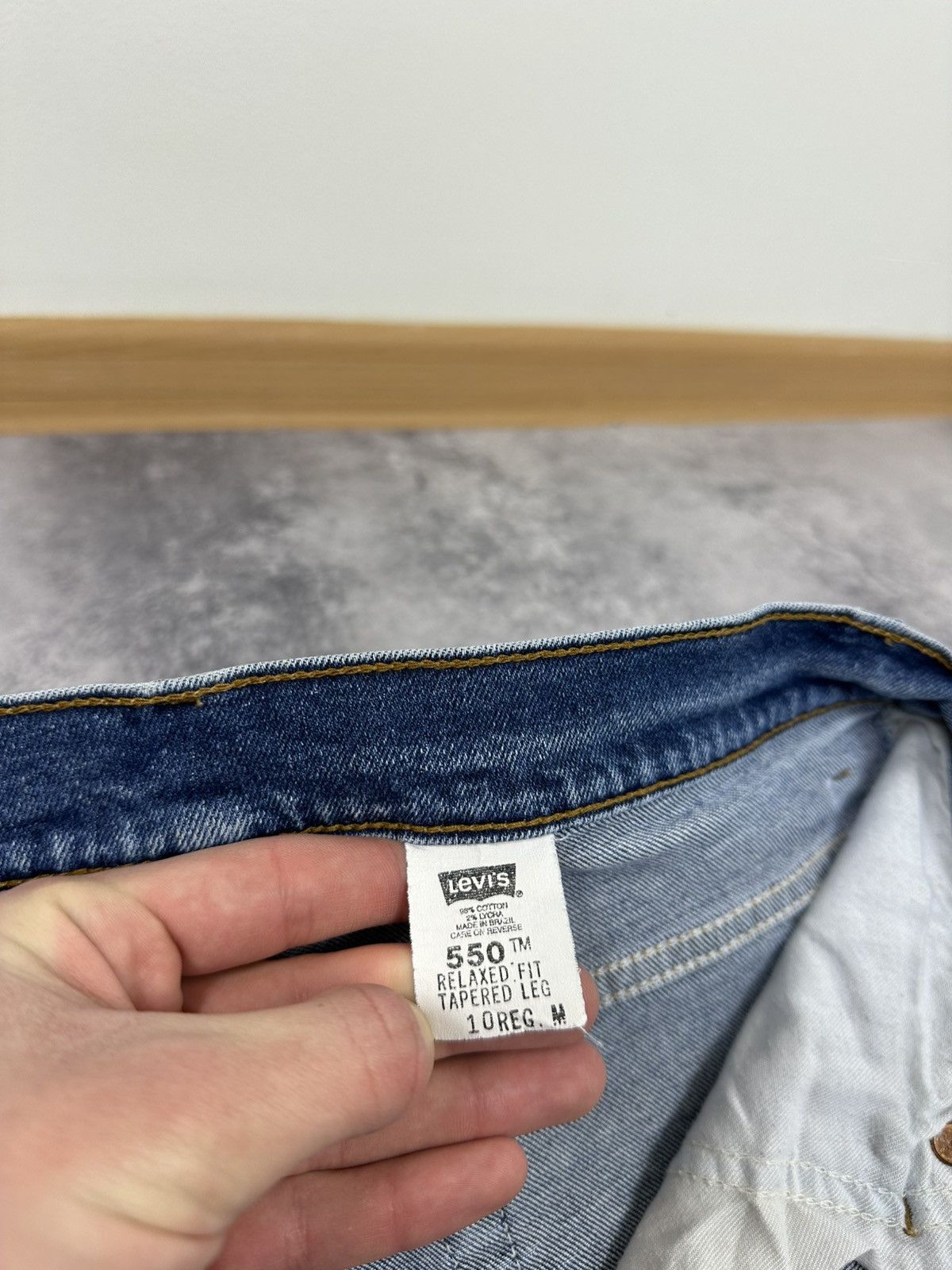 Levi's Vintage Levi's 550 Paper Tag Women's Stone Washed USA Jeans Size 32" / US 10 / IT 46 - 17 Thumbnail