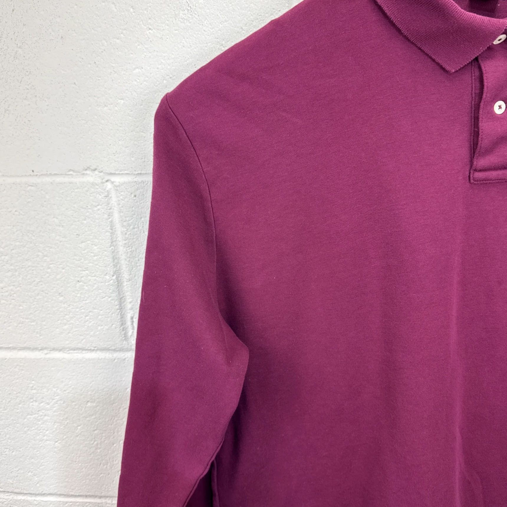 Polo Ralph Lauren Polo Ralph Lauren Polo Shirt Long Sleeve Classic Fit Burgundy 2XL Men Regular Size Red Pony Logo Casual 90s Theme Not Applicable Size US XXL / EU 58 / 5 - 4 Thumbnail