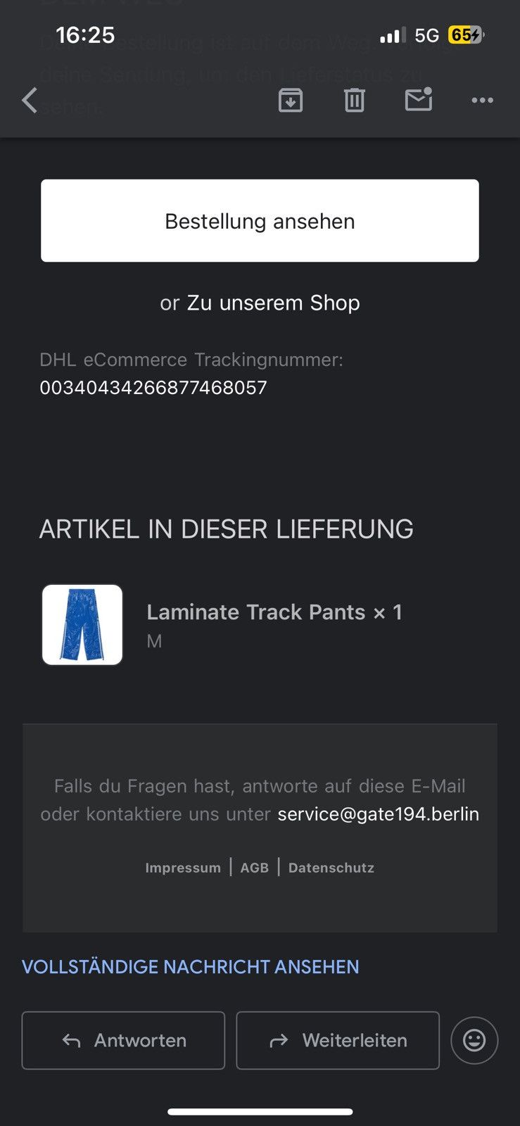 Doublet Doublet Laminate Track Pants Size US 31 - 12 Thumbnail