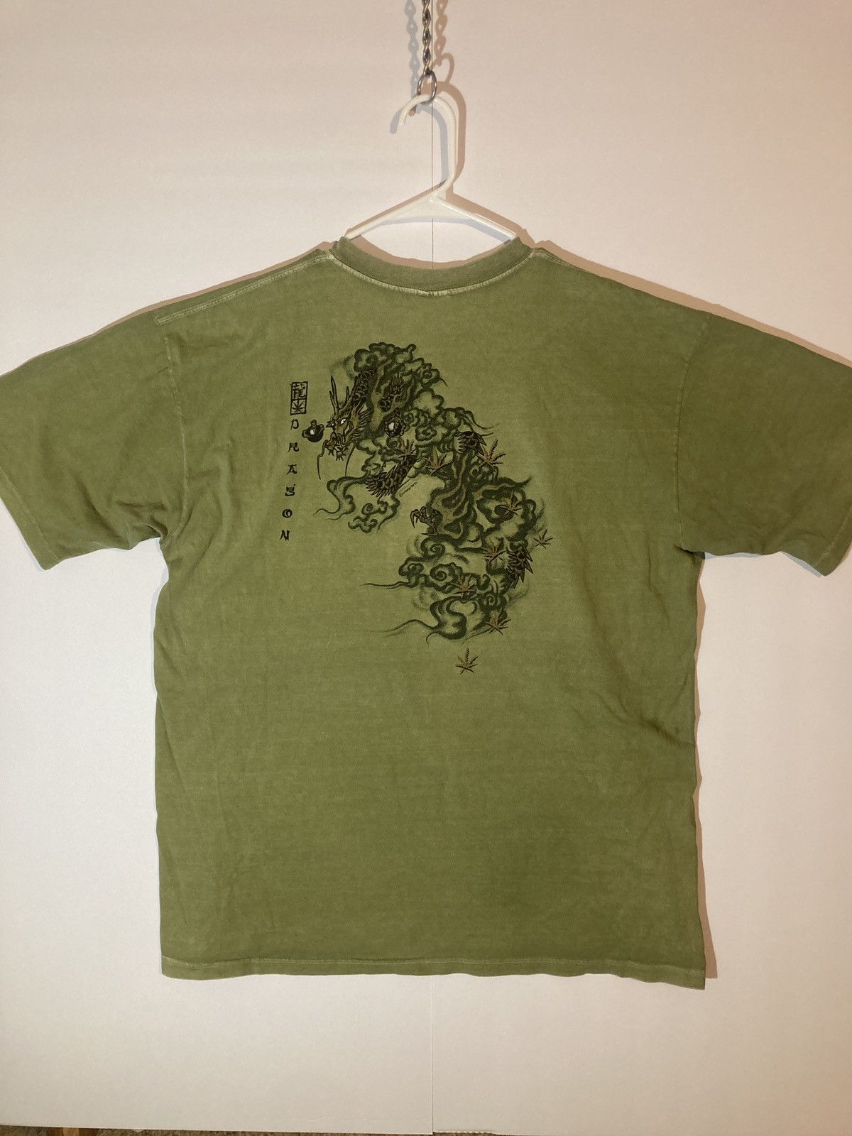 Y2K hemp dyed dragon crazy shirts graphic tee