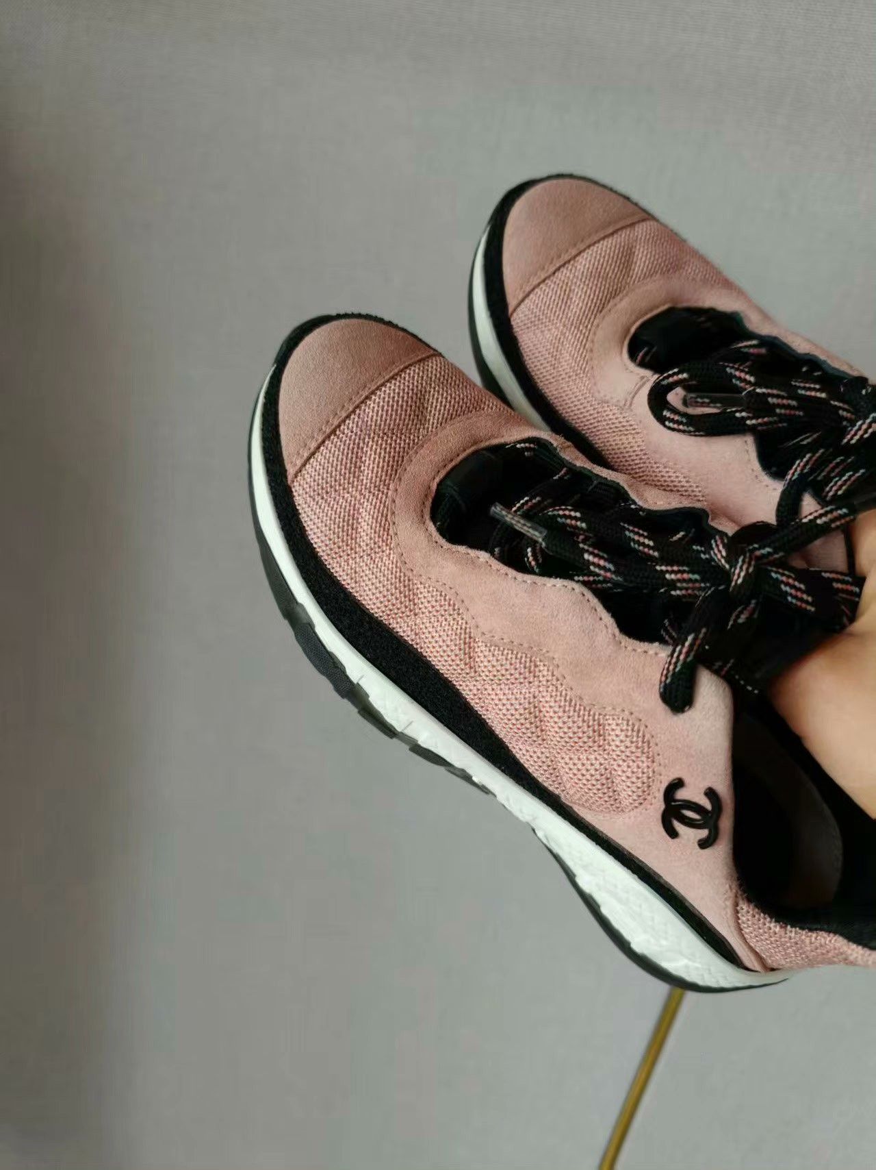 Chanel Women's Pink Sneakers