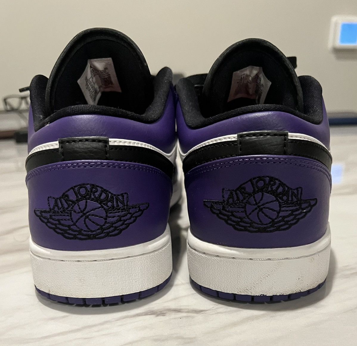 Jordan Brand × Nike 2020 Air Jordan 1 Low 'Court Purple' Size US 13 / EU 46 - 4 Thumbnail