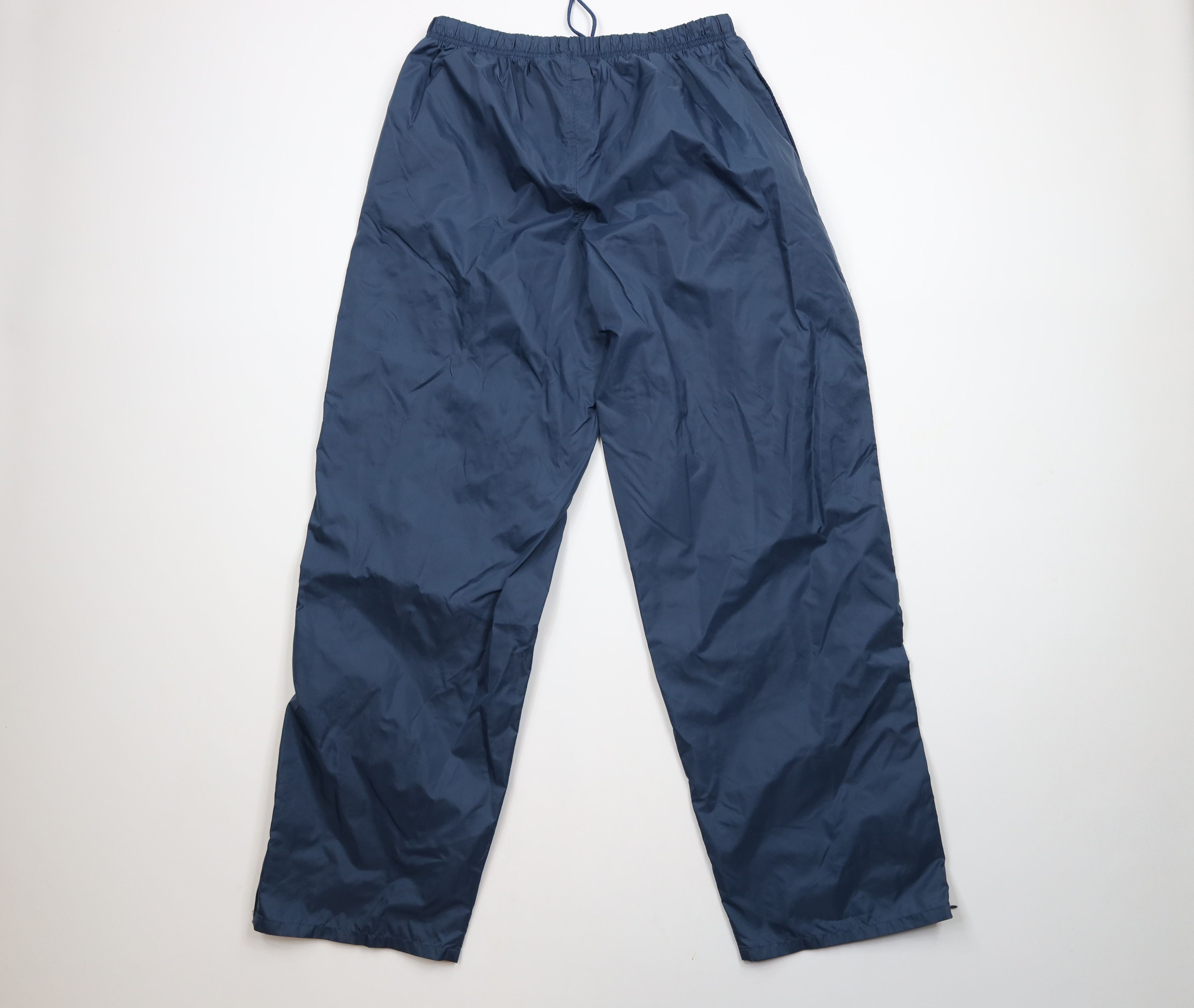 Starter × Vintage Vintage 90s Starter Wide Leg Windbreaker Pants Blue Nylon Size US 36 / EU 52 - 8 Thumbnail