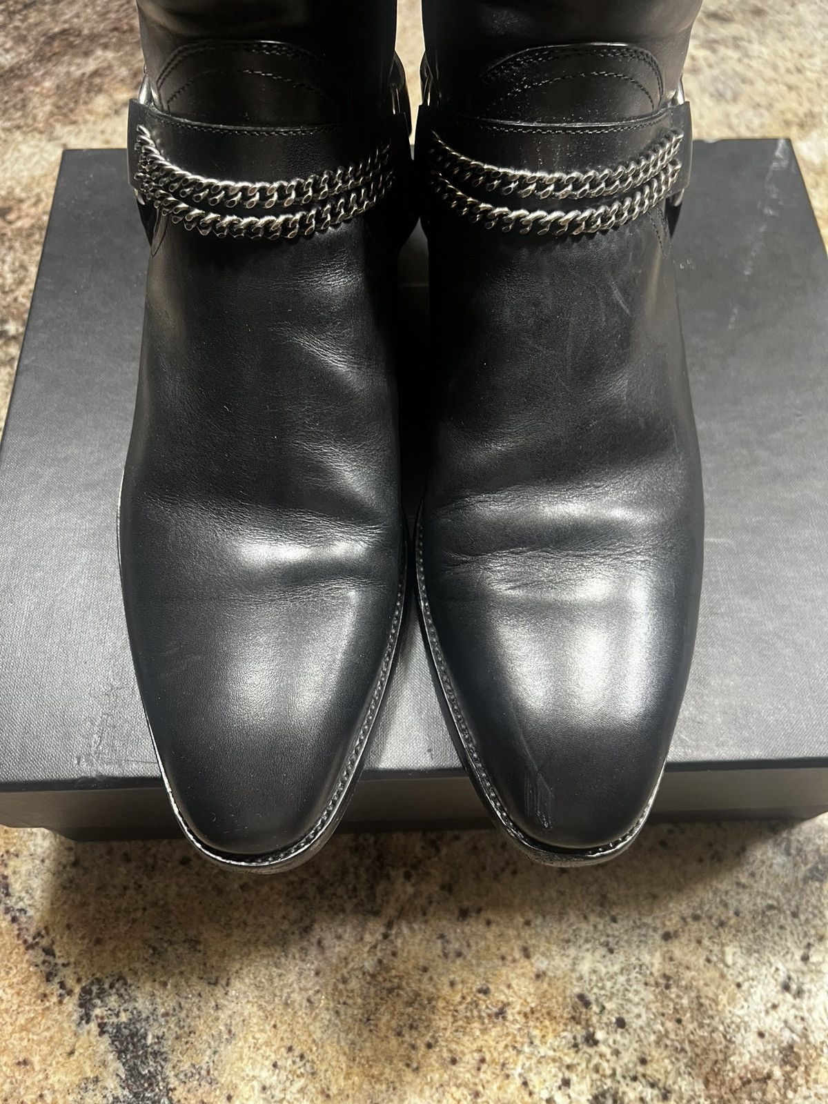 Saint Laurent Paris Saint Laurent Paris FW16 Chained Harness Wyatt Boots Size US 11 / EU 44 - 3 Thumbnail