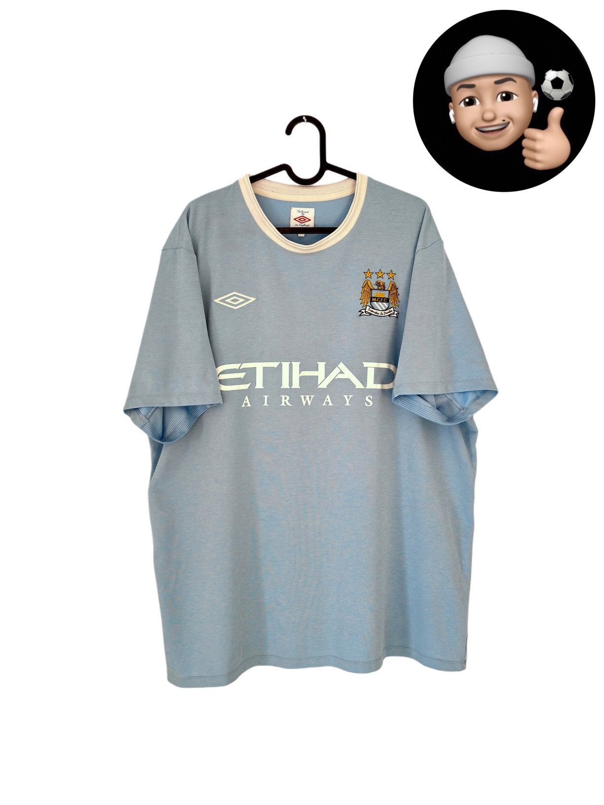Umbro MANCHESTER CITY 2009-10 #10 ROBINHO FOOTBALL SOCCER JERSEY
