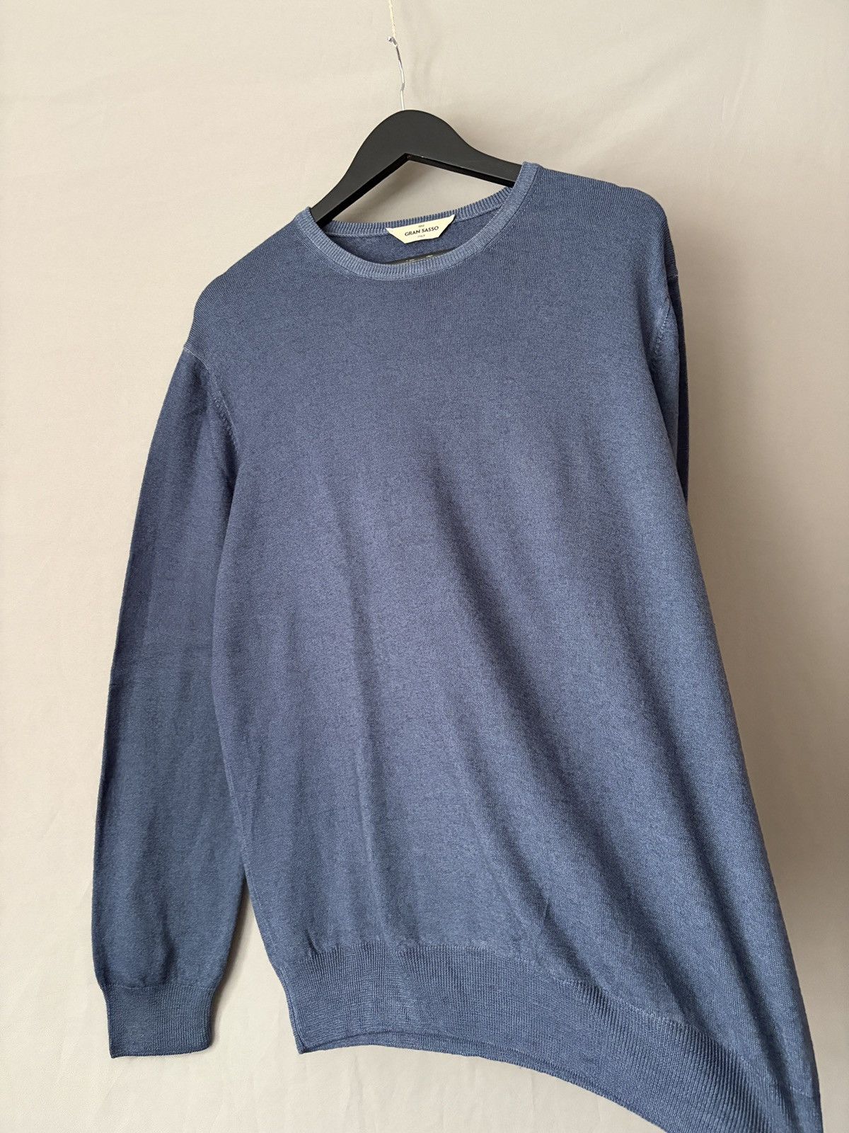 Gran Sasso Gran Sasso Sky Blue Wool Sweater Pullover Size US XL / EU 56 / 4 - 4 Thumbnail