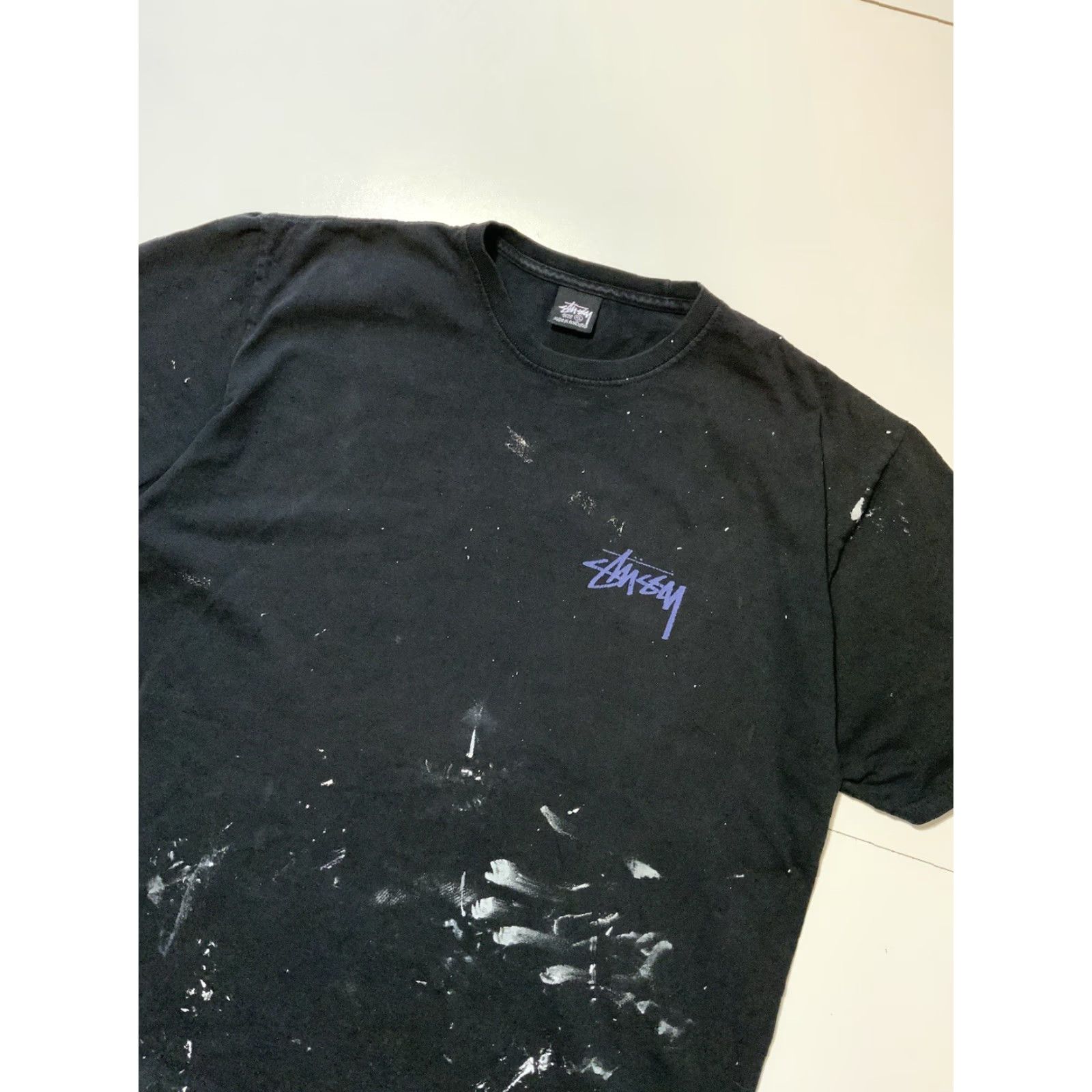 Vintage VINTAGE Stussy Increase The Peace Rose Flower Bomb Skate Graphic T-Shirt XL Mens Black 1990s 2000s Size US XL / EU 56 / 4 - 4 Thumbnail