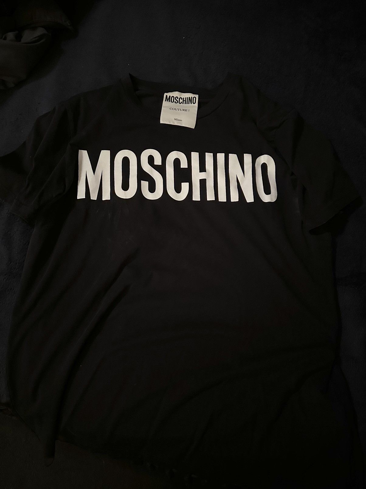 Moschino Moschino Black Men’s T Shirt / White Bold Logo Size US XS / EU 42 / 0 - 2 Thumbnail