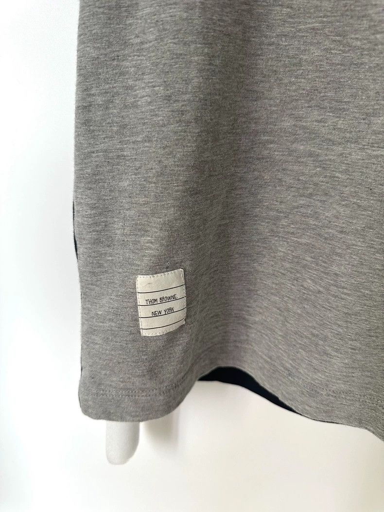 Thom Browne Thom Browne Gray and blue patchwork short sleeves Size US M / EU 48-50 / 2 - 6 Thumbnail