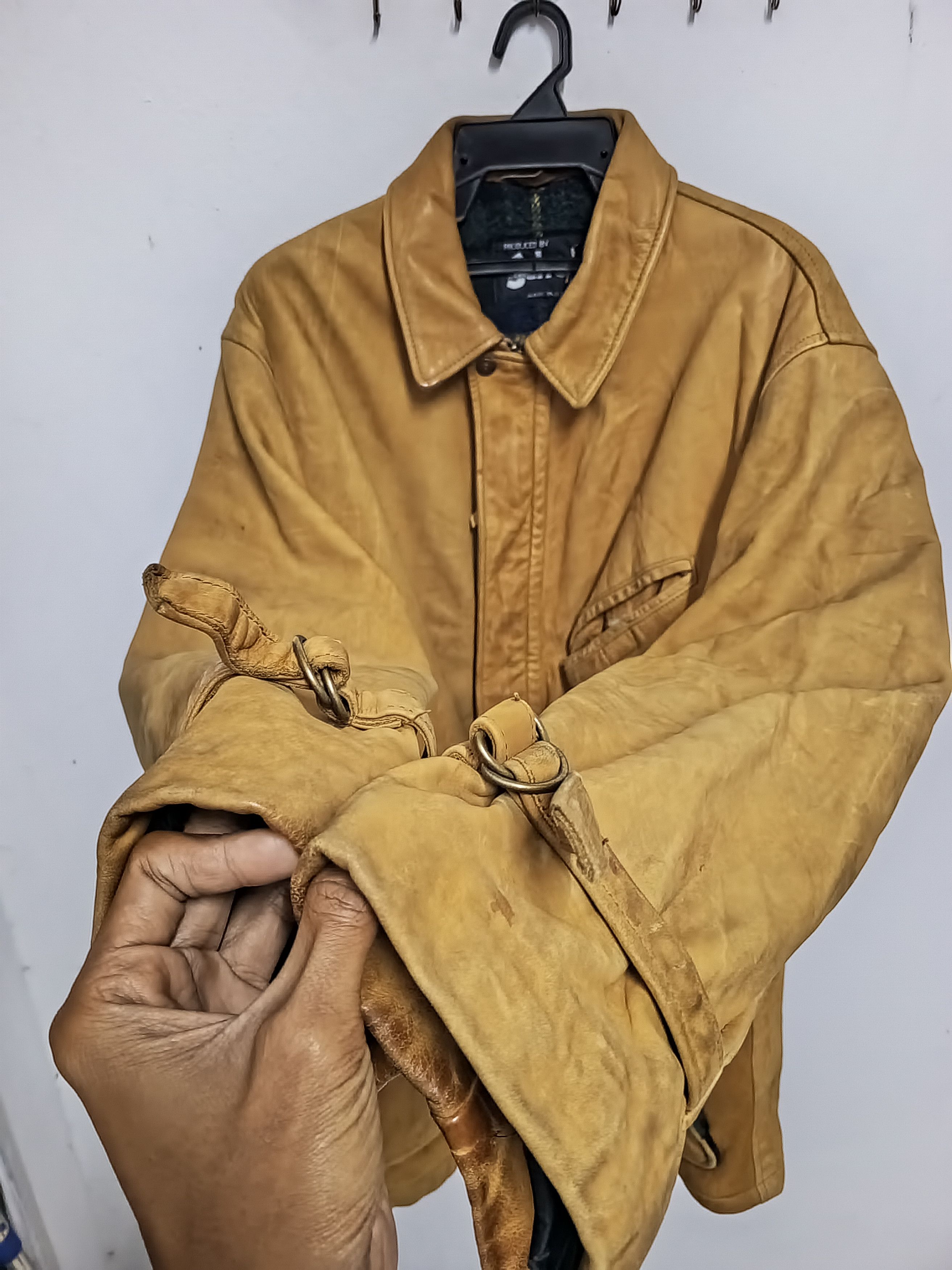 Vintage 80s vintage Schott N.Y.C leather wool jacket Size US XL / EU 56 / 4 - 7 Thumbnail