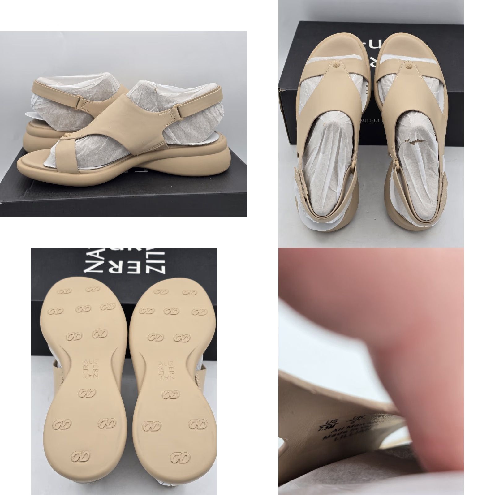 Naturalizer Naturalizer Lillian Tan Women's Sandals sz 7.5 M Size US 8 / IT 38 - 8 Thumbnail