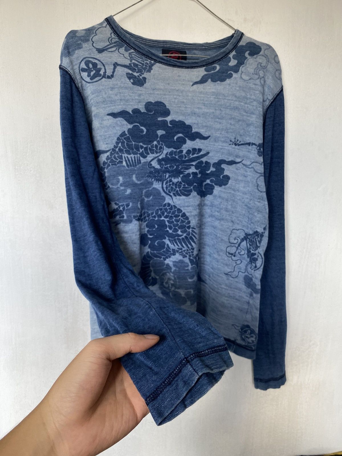 If Six Was Nine Austere Japan Koromo Skeleton Dragon Sukajan Longsleeve Size US S / EU 44-46 / 1 - 8 Thumbnail