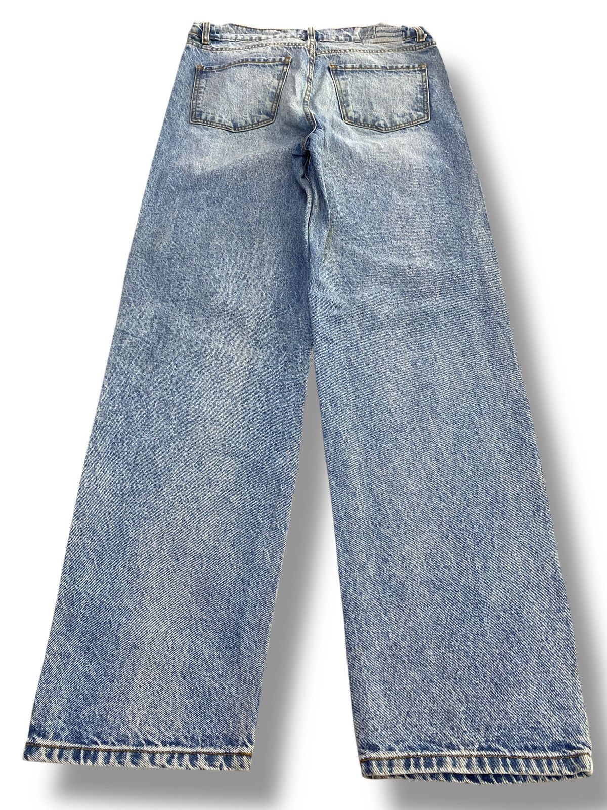 Other Revice Japanese Brand Acid Blue Wash Style Painted Jeans Size US 32 / EU 48 - 3 Thumbnail