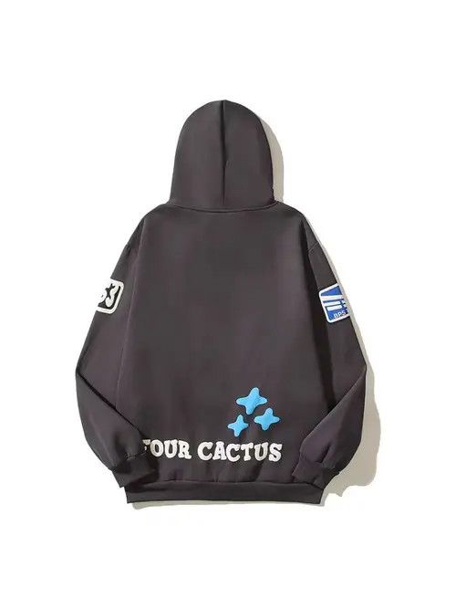 Japanese Brand Street Retro Fun Print Loose Casual Hooded Sweatshirt Size US L / EU 52-54 / 3 - 4 Thumbnail