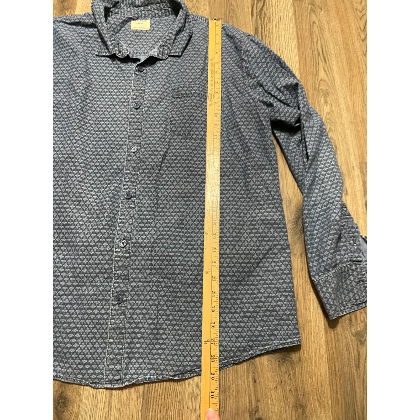 Vintage Method Shirt Men’s XL Blue Button Up Long Sleeve Pocket Shirt Size US XL / EU 56 / 4 - 7 Thumbnail