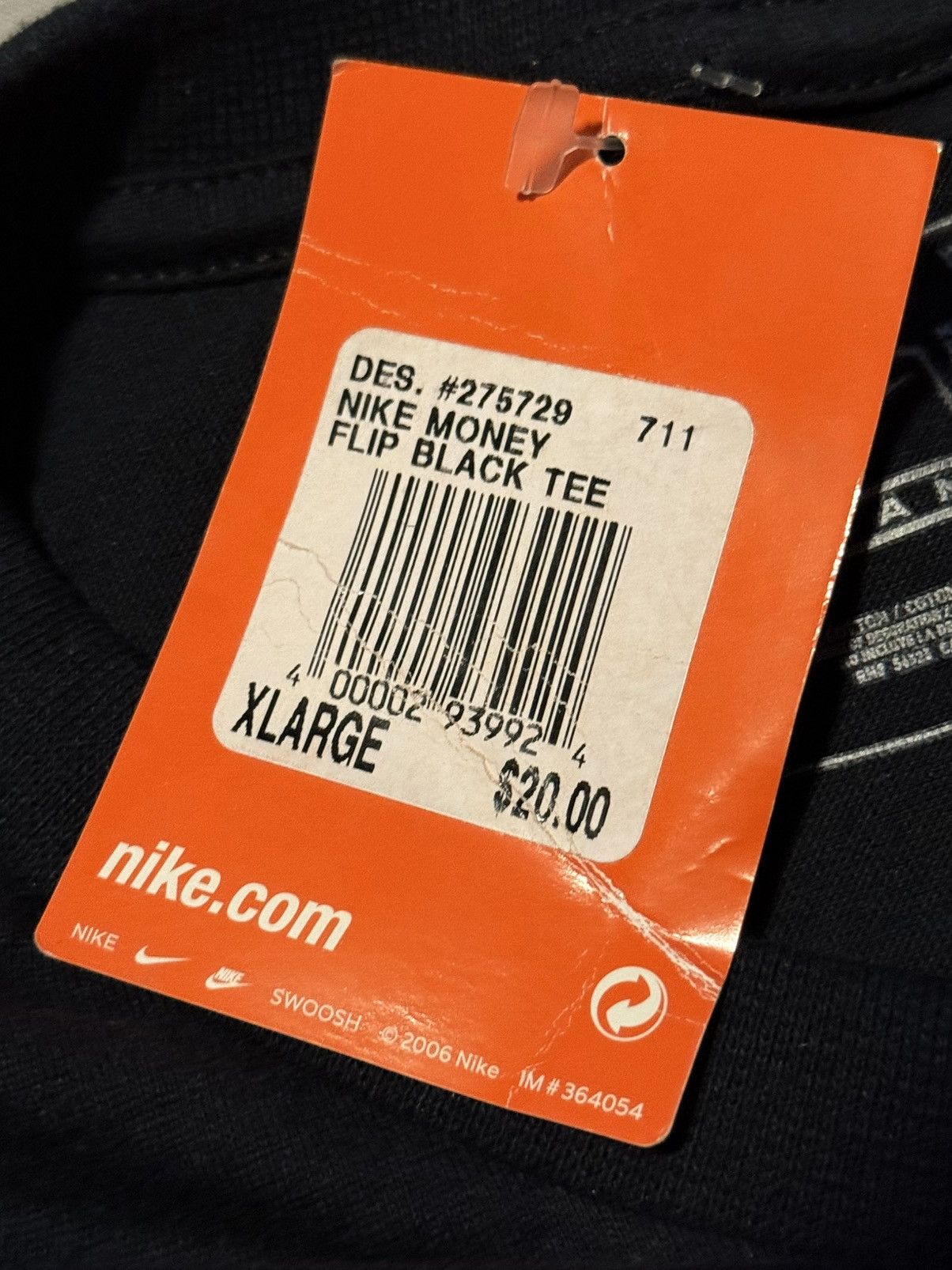 Nike Vintage Nike Money Flip Tee T-Shirt 2006 Dunk New OG DS Size US XL / EU 56 / 4 - 8 Thumbnail