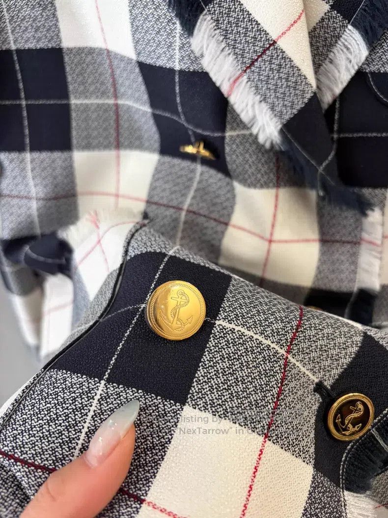 Thom Browne Thom Browne Plaid Wool Jacket Size XS / US 0-2 / IT 36-38 - 2 Thumbnail