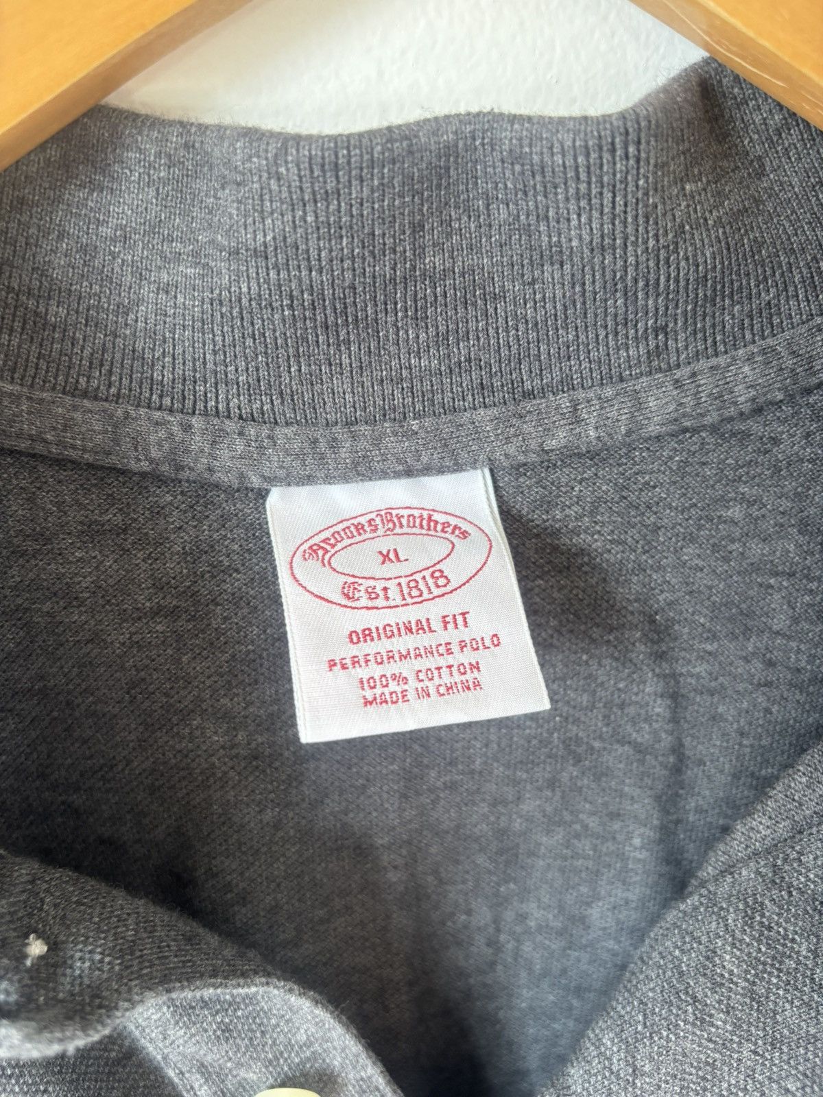 Brooks Brothers Brooks Brothers Pique Polo Grey XL Size US XL / EU 56 / 4 - 3 Thumbnail