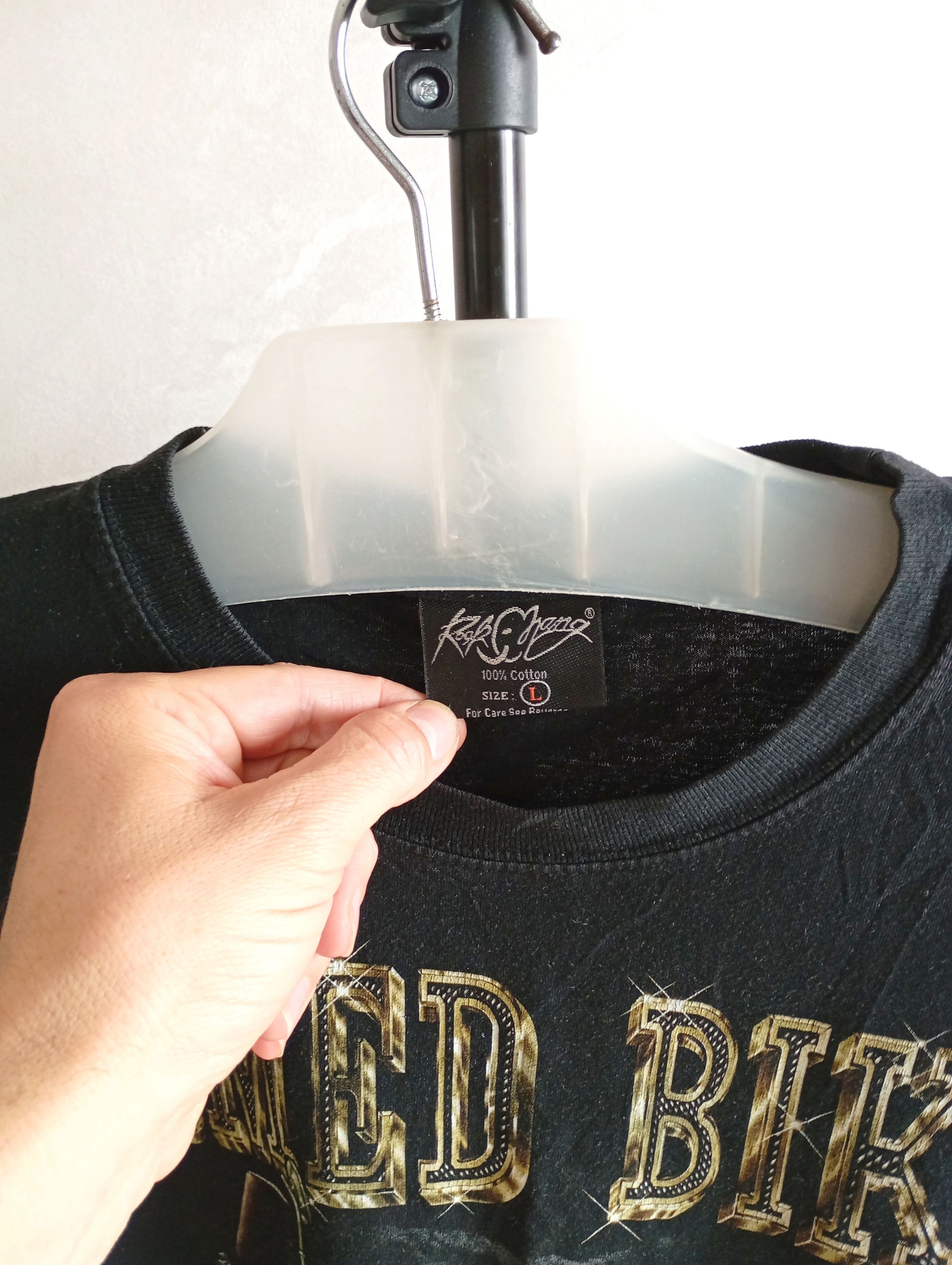 Vintage Rock Chang Biker Motorcycle Single Stitch T-shirt Size US L / EU 52-54 / 3 - 3 Thumbnail
